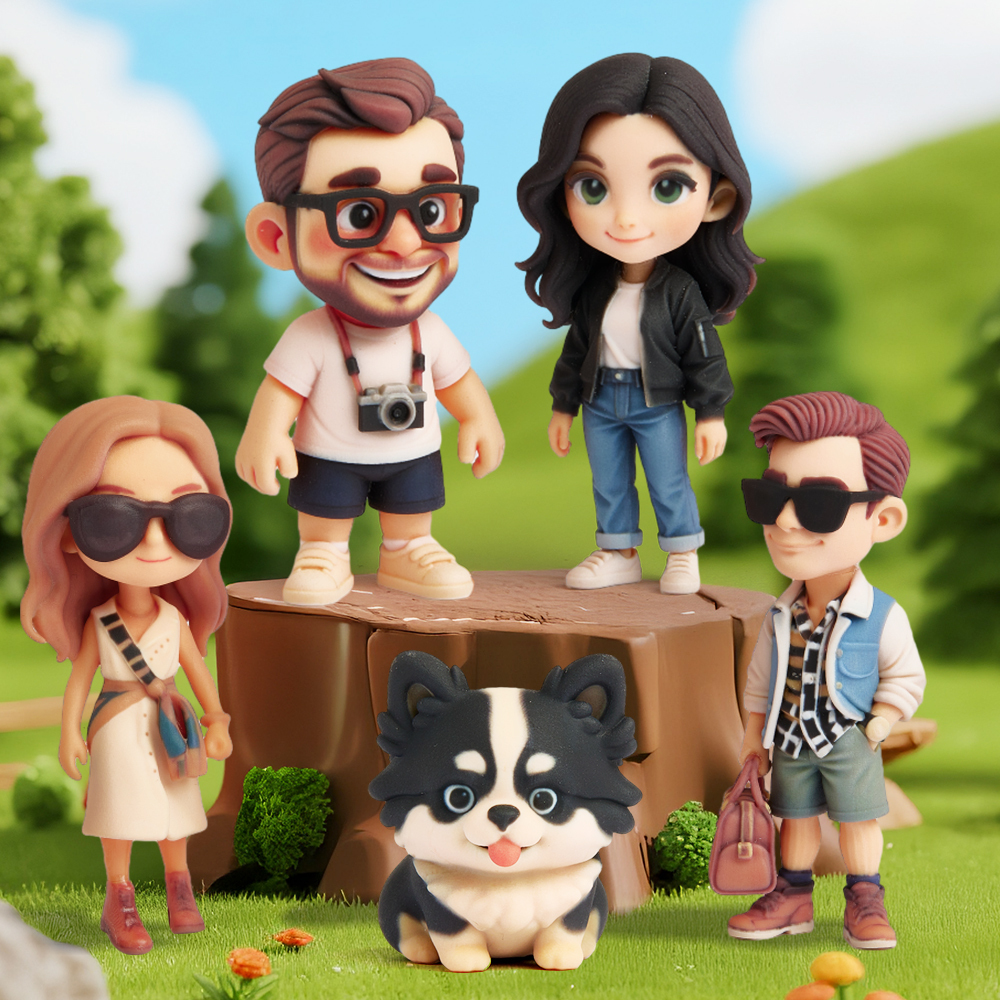 Custom 3D Action Figure From Your Photo Personalized Toy Figure Custom Action Figure Gifts For Birthday