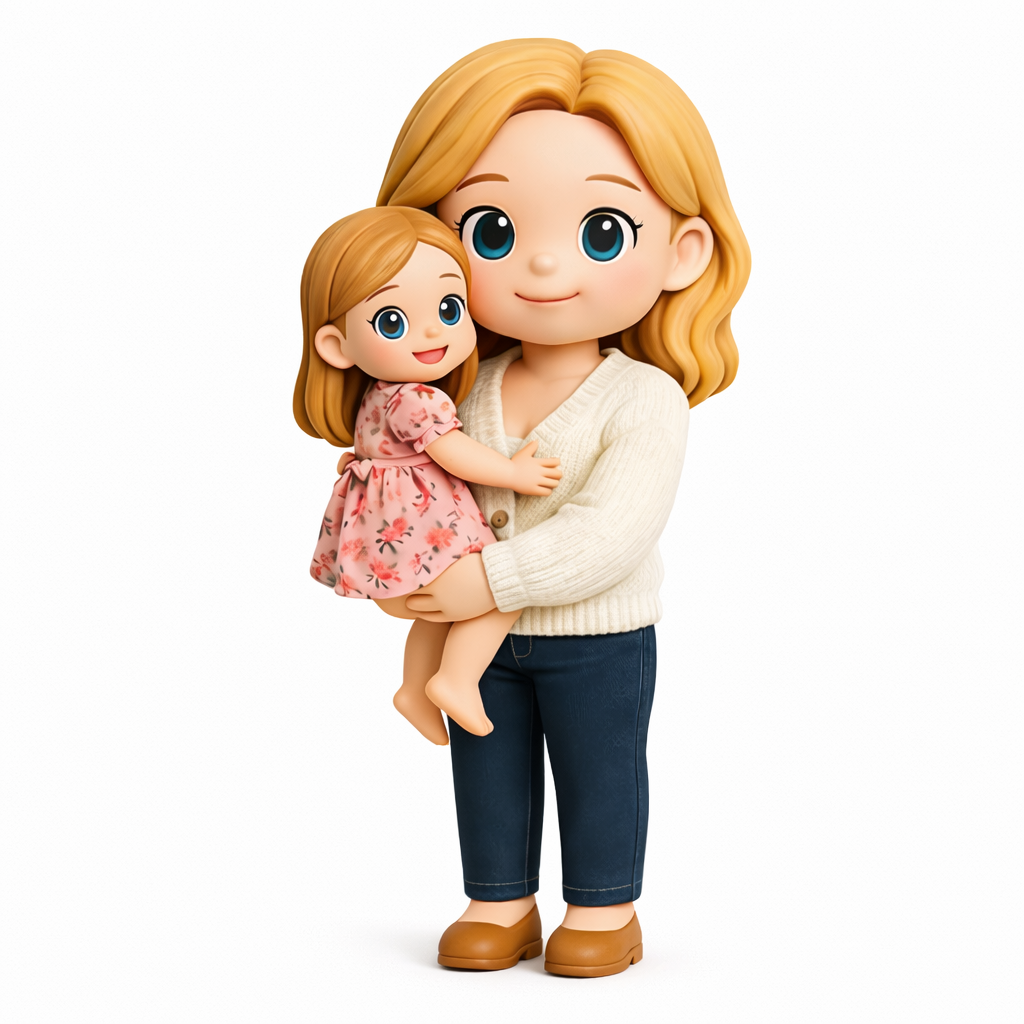 写真を 3d フィギュアに変身 お母さんへの母の日のパーソナライズされたギフト - 