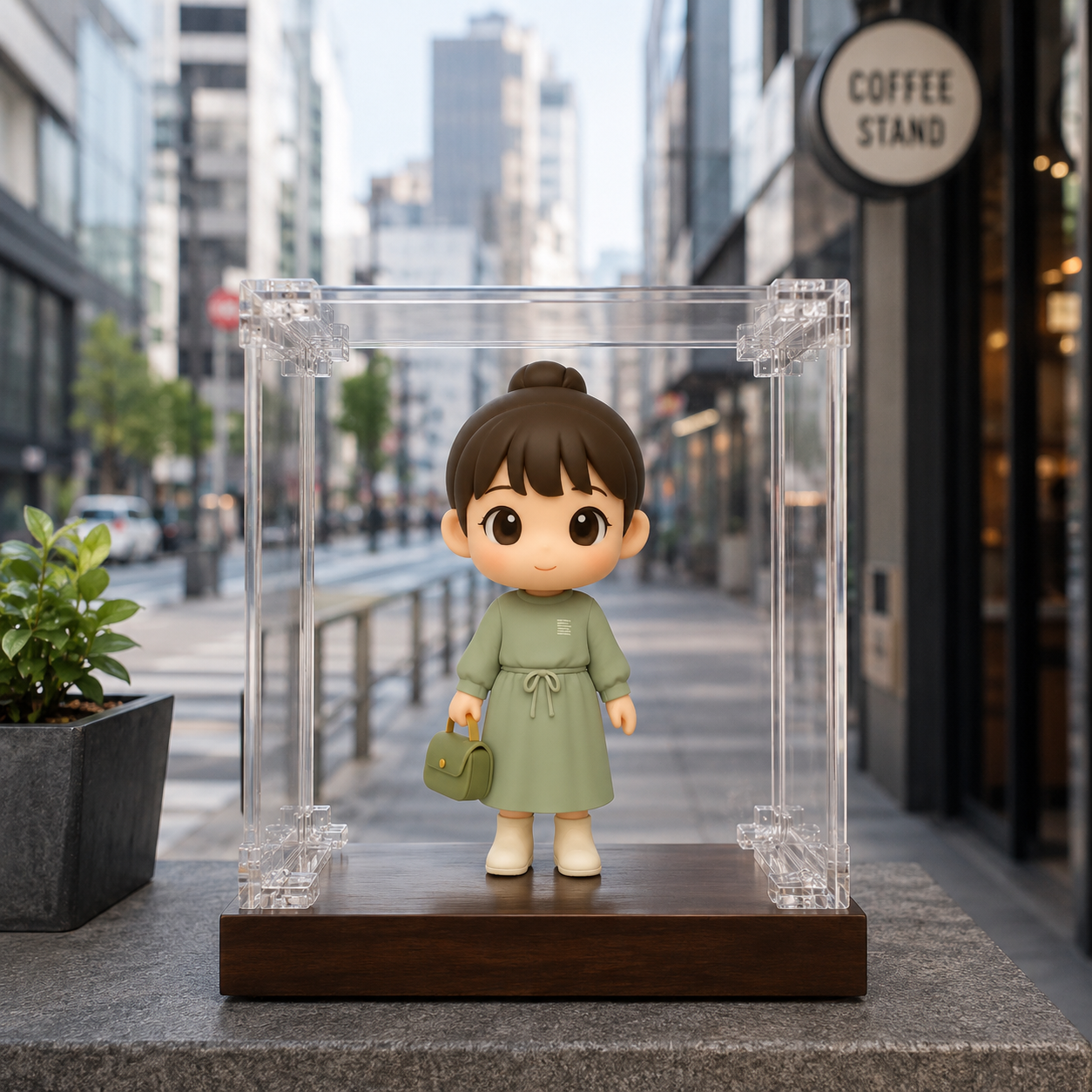 あなたの写真からカスタム3dフィギュアを木製ベース付きアクリルディスプレイケースに入れてお届けします。記念日、結婚式、バレンタインデーなどにぴったりのロマンチックなギフトです。
