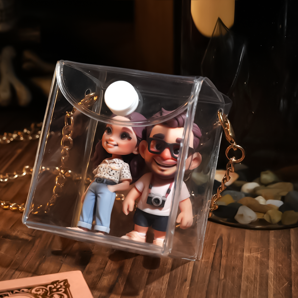 Custom 3D Figure Chain Bag Charm Detachable Fashion Accessory Unique Personalized Gift for Outfit Decor