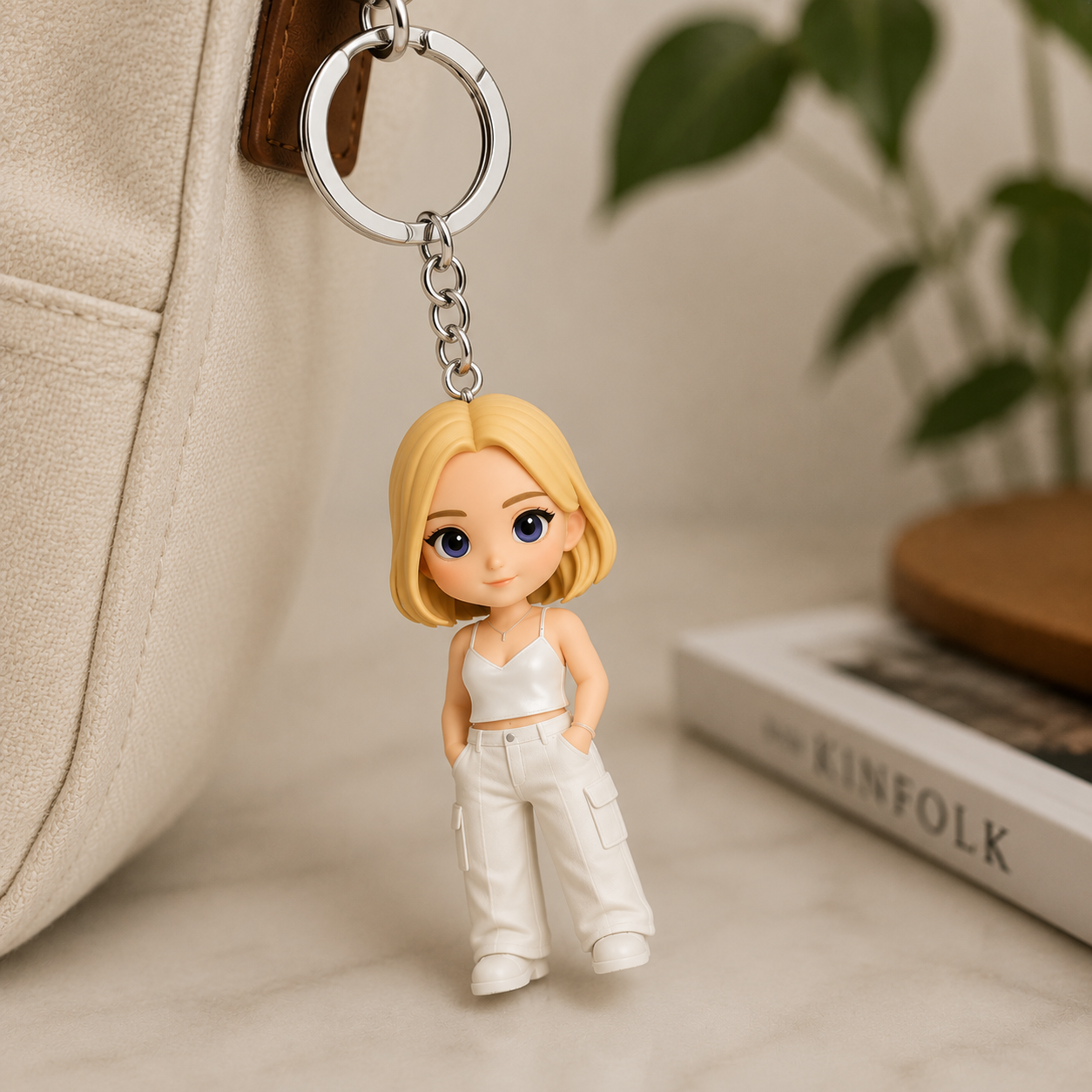 オリジナル3D旅行キーホルダー – 写真から作るフィギュア風記念品 カップル旅行・家族旅行の思い出ギフト