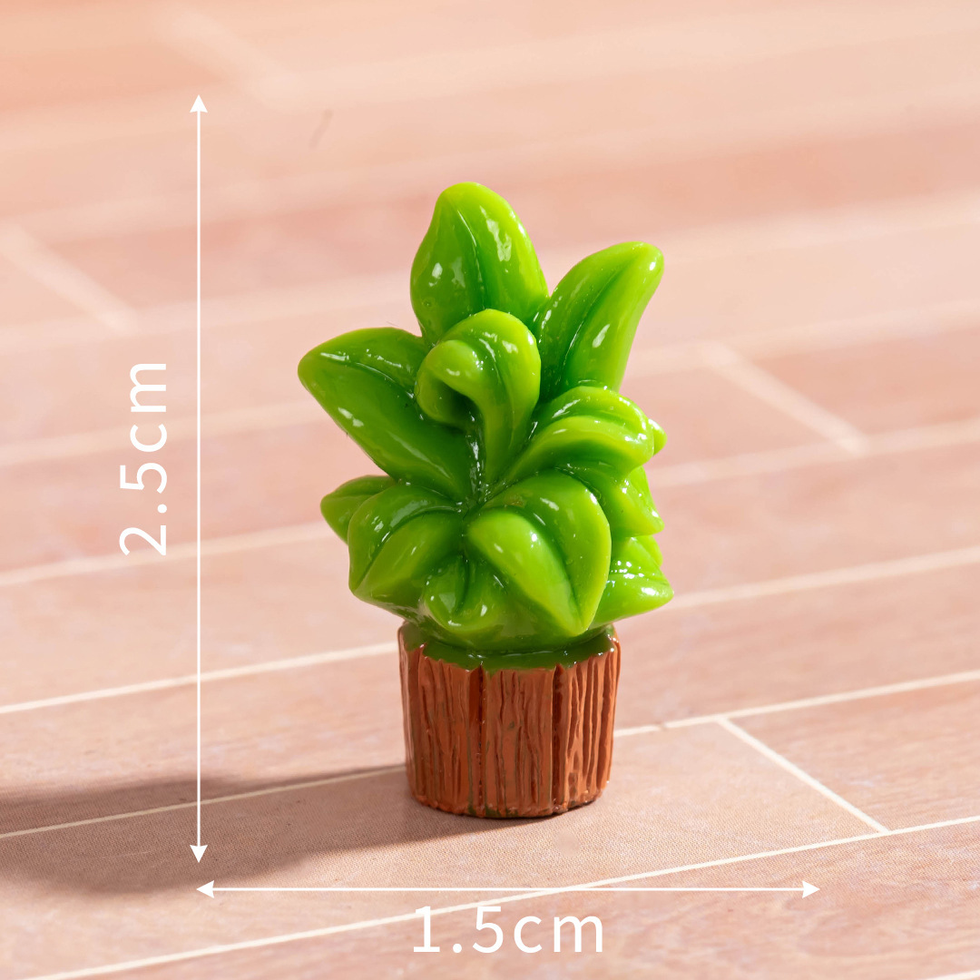 Simulation Potted Plant Minimalist Resin Figurine A Touch of Green
