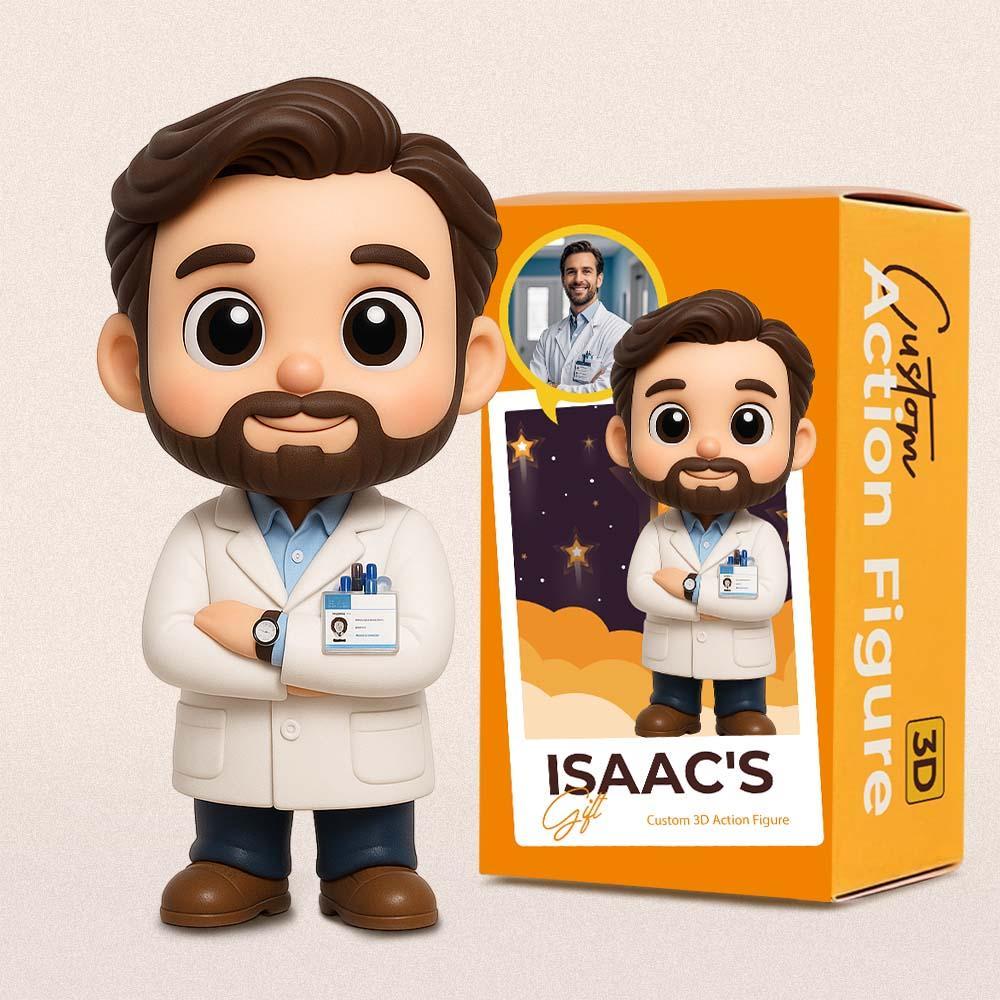 Custom Doctors 3D Action Figure from Photo Unique & Thoughtful Gift for Doctors