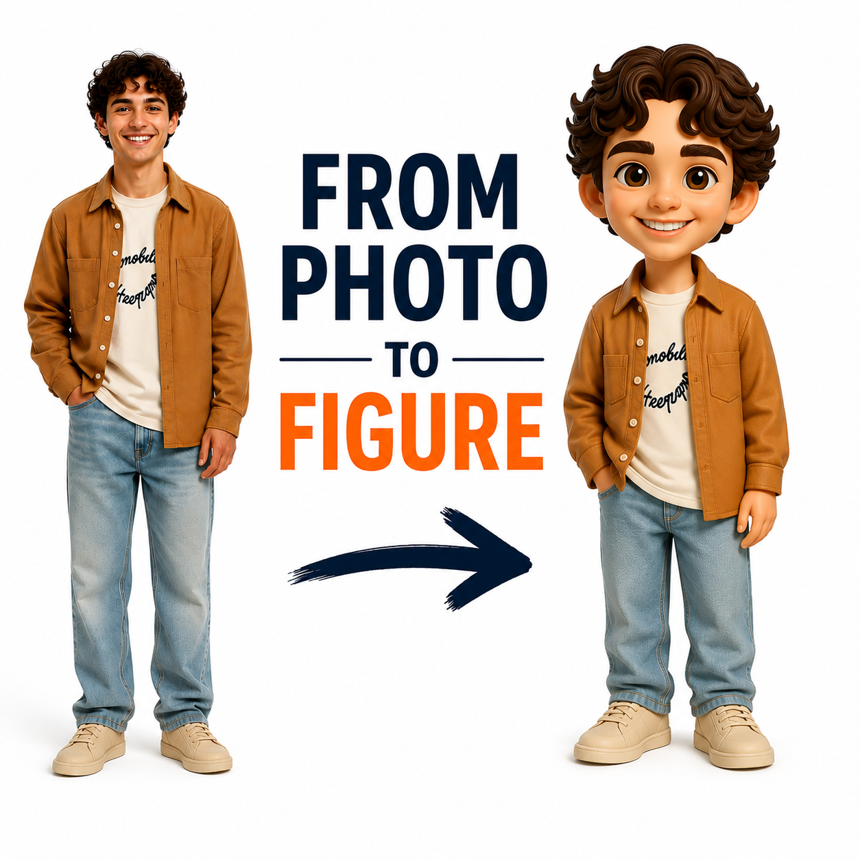 写真からのカスタム 3D フィギュア,ディスプレイケース付き,パーソナライズされたキャラクターカード,カップルや恋人へのユニークなギフト - 