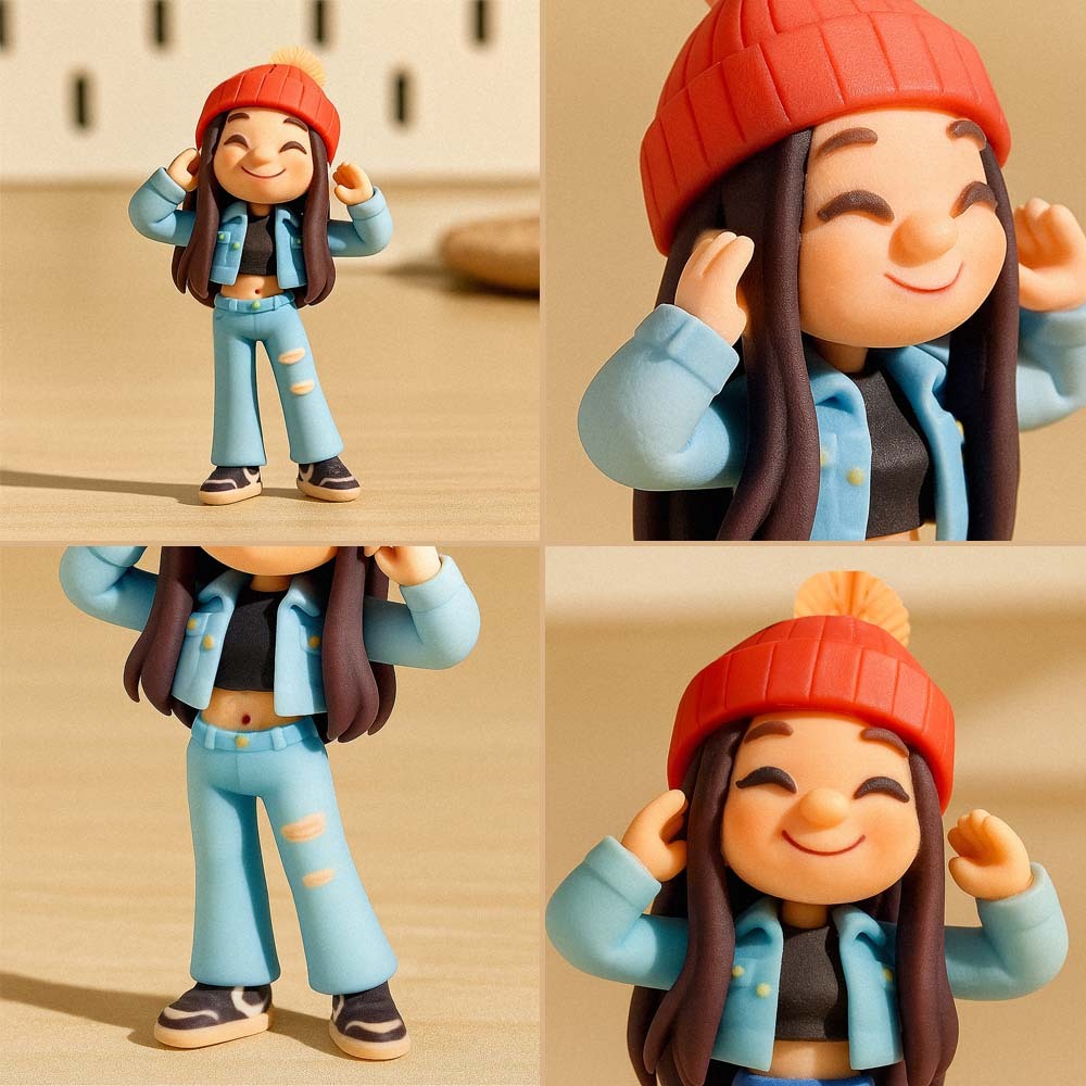 Custom AI 3D Figure Personalized Ultra Detailed Adorable Memorial Gift Idea For Anniversary