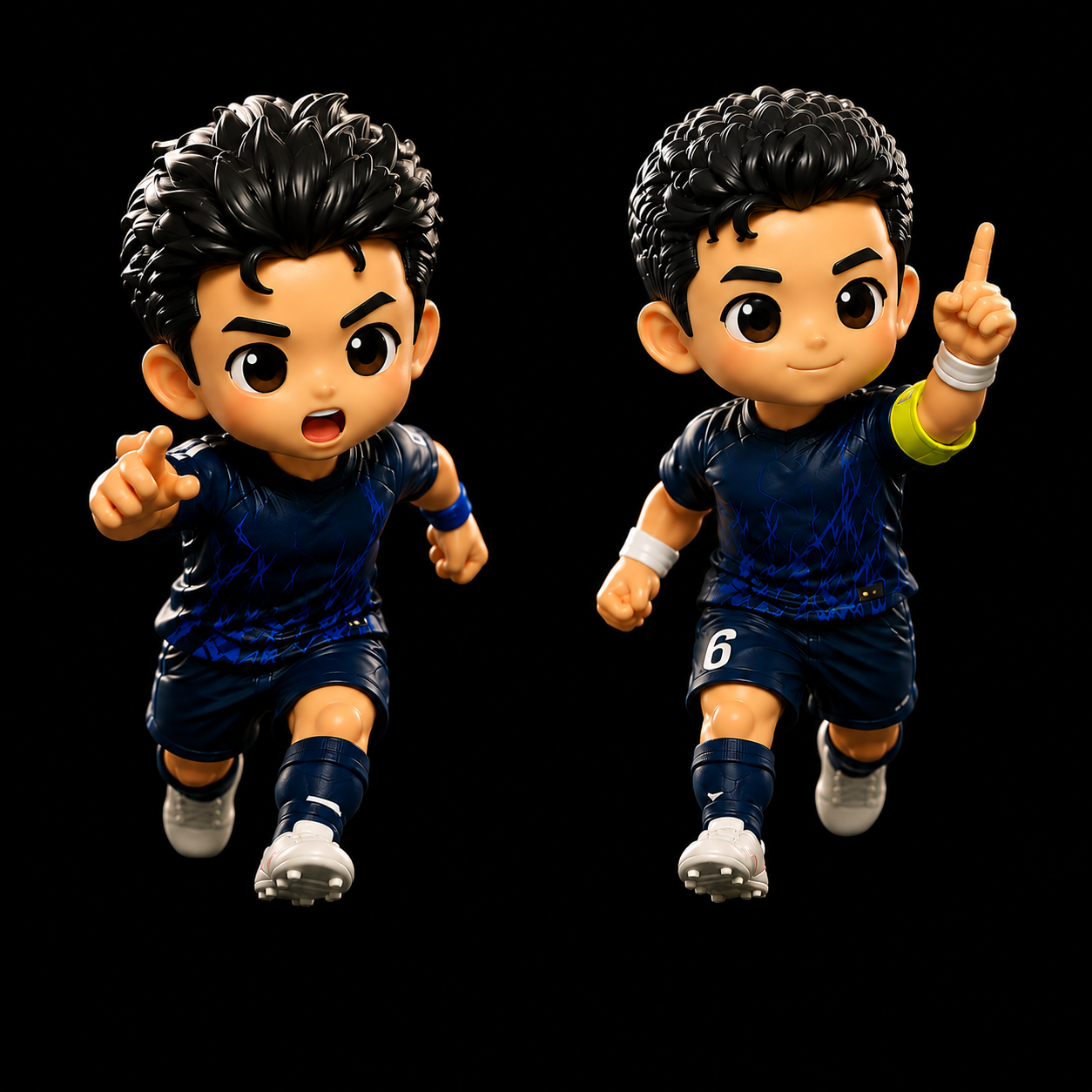 サッカー写真を3Dフィギュアに！選手、チーム、ファン向けのパーソナライズされた3Dサッカーミニフィギュア