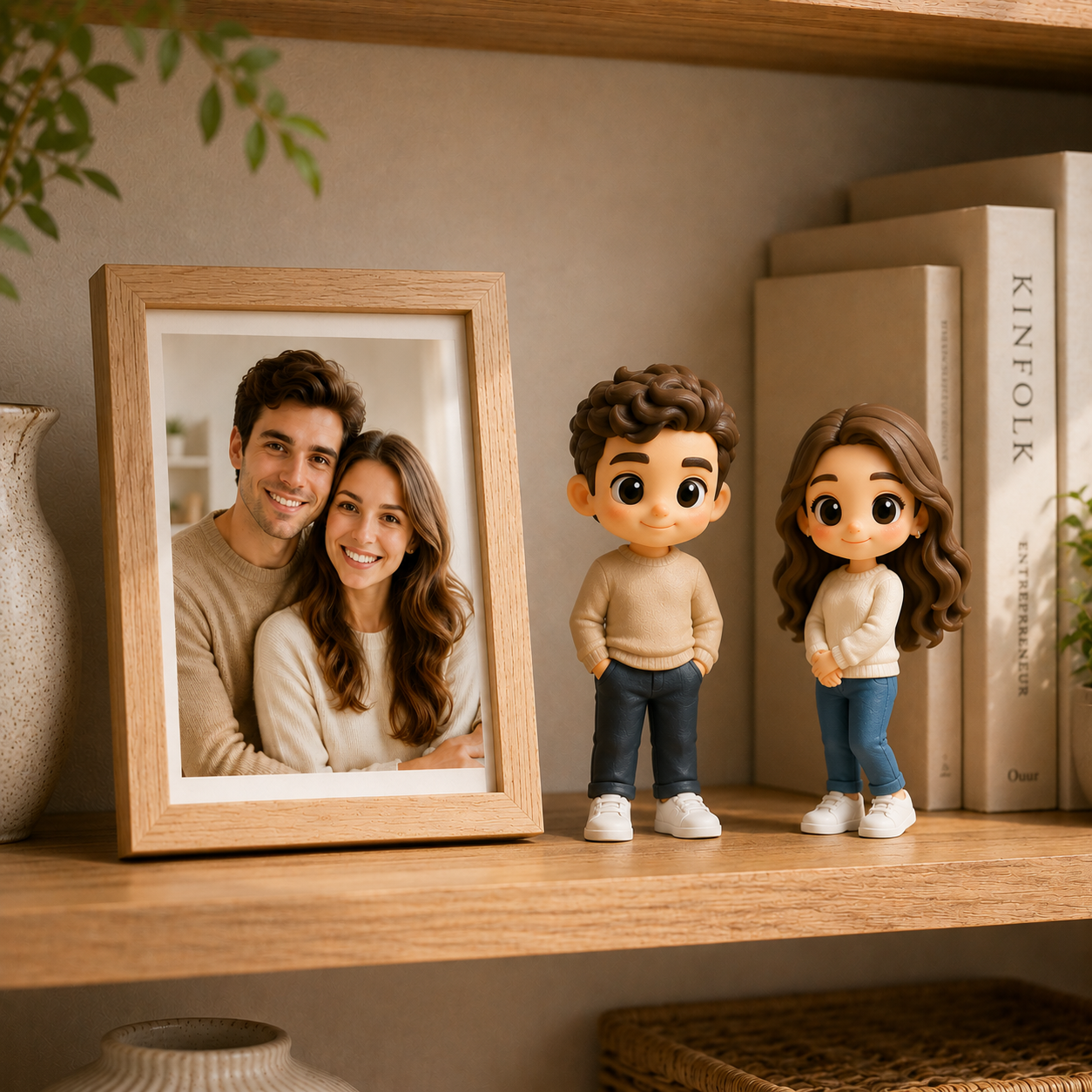 写真からのカスタム 3D フィギュア棚,机,室内装飾用のパーソナライズされた置物,ユニークなギフトに最適 - 