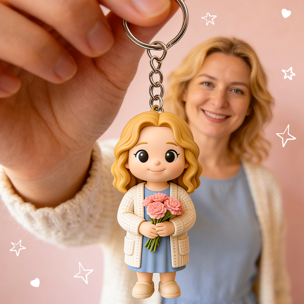 写真から作るカスタム3dキーホルダー 母の日ギフト お母さんへのパーソナライズギフト