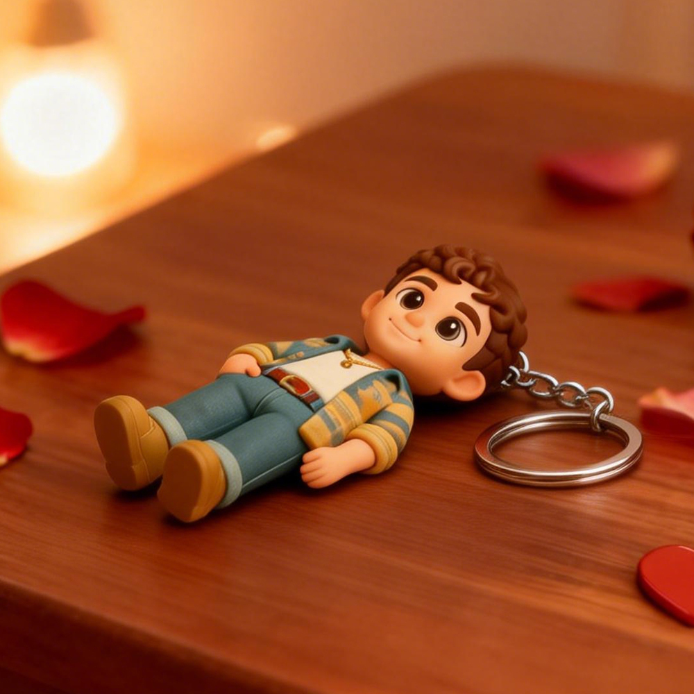 あなたの写真からカスタム3dキーホルダーフィギュアを作ろう!バレンタインデーにぴったりのミニドールギフトアイデア - 