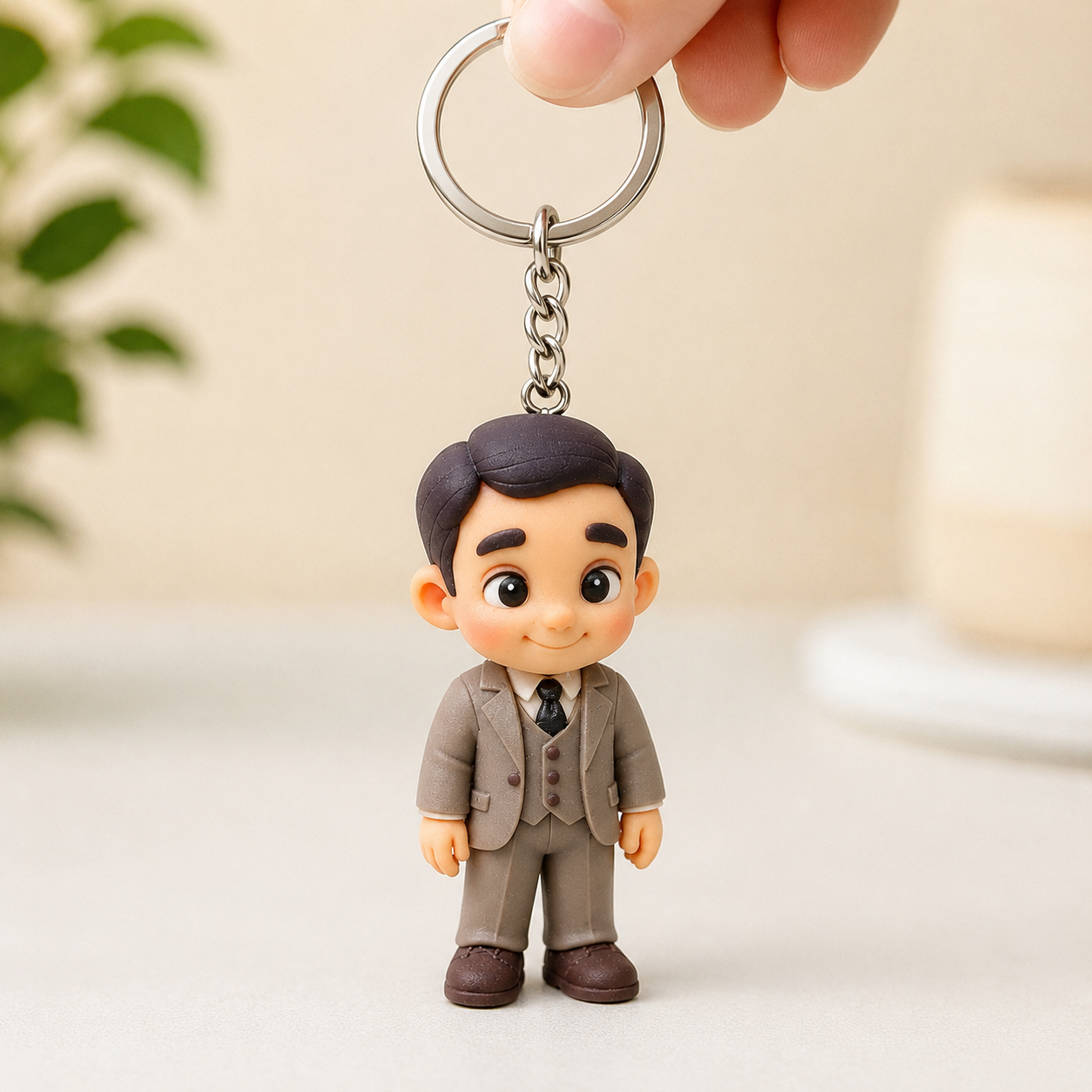写真から作る3Dフィギュアキーホルダー 家族・恋人・ペットのための特別なメモリアルギフト 誕生日・記念日・結婚祝いに