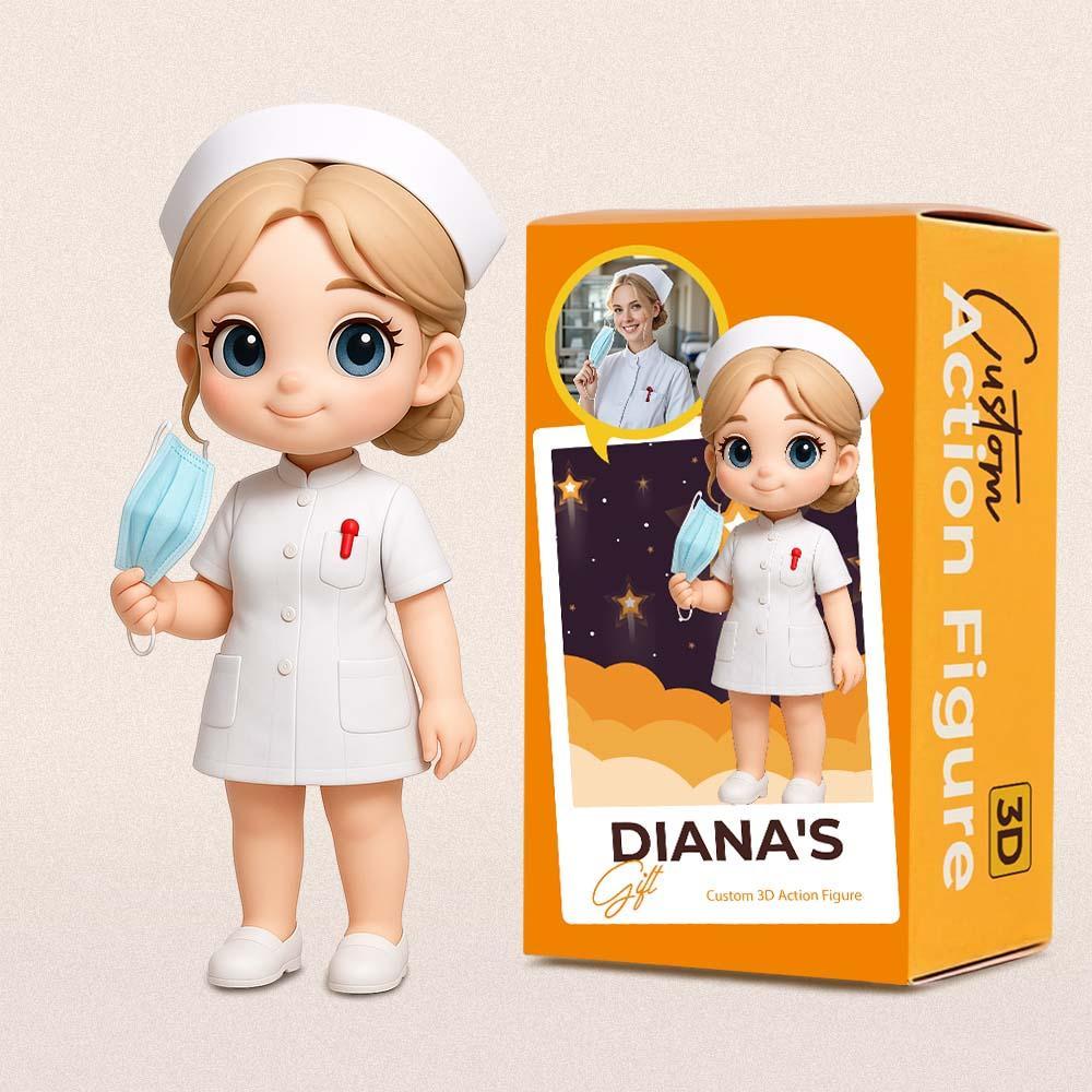 Custom 3D Action Figure from Photo Unique & Thoughtful Gift for Nurses