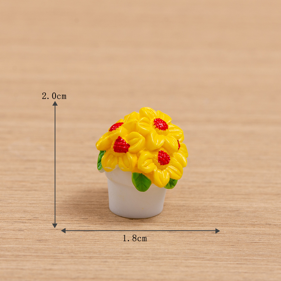 ​​Fake Plants for Dollhouse Mini Potted Artificial Flowers