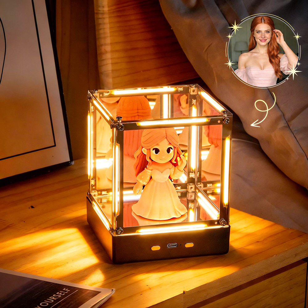 あなたの写真からカスタム3dフィギュアを作ろう.ディープアビスナイトライト付き.記念日,結婚式,バレンタインデーなどにぴったりのロマンチックなギフト.送料無料. - 