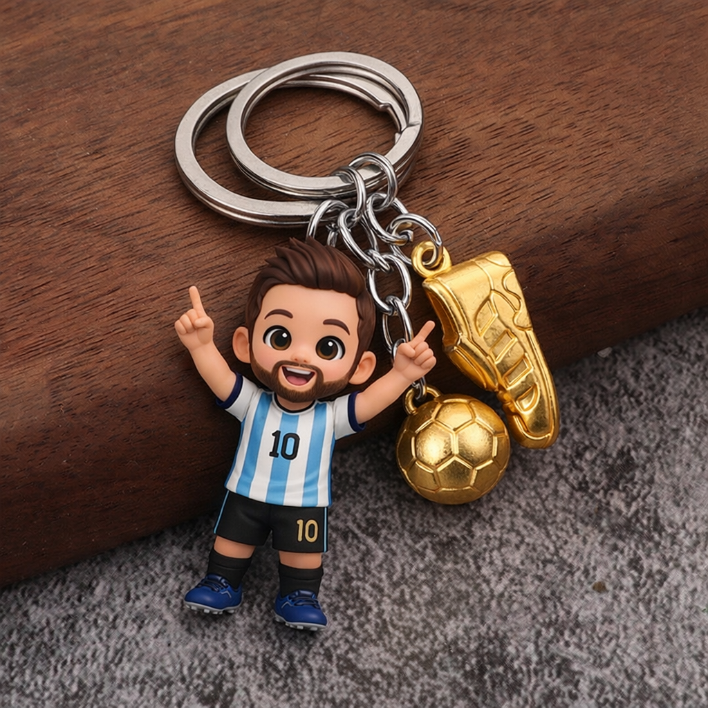 写真から作る3Dキーホルダー｜サッカーファン向けカスタムギフト・試合観戦の記念に