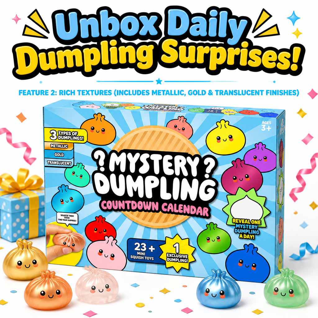 ミステリーダンプリングスクイーズカウントダウンブラインドボックス 24 パックランダムスクイーズおもちゃ子供大人へのギフトに最適 - 