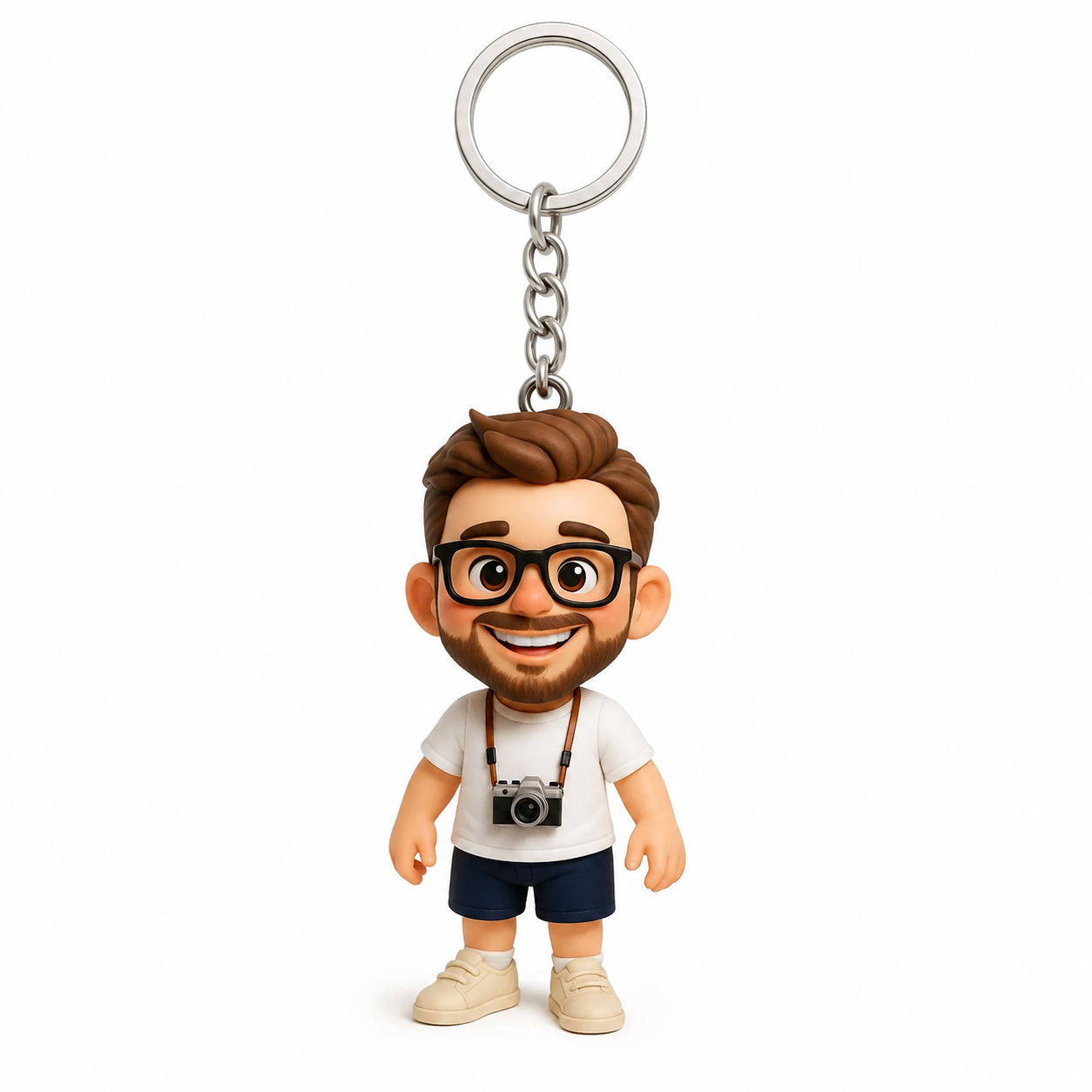 写真から作るパーソナライズされた3Dフィギュアキーホルダー お父さんへの特別な父の日ギフト