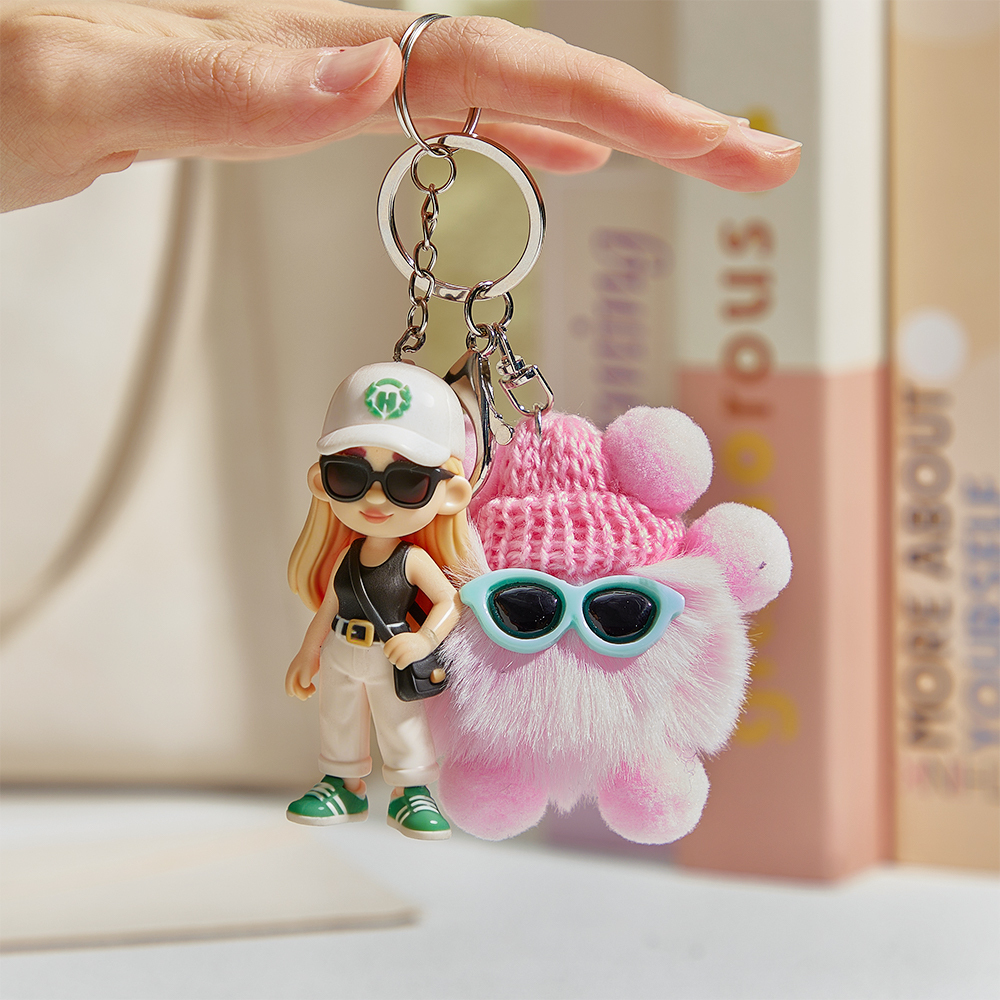 あなたの写真からパーソナライズされたフィギュアキーホルダー,ぬいぐるみキーホルダー付き.彼女へのロマンチックな贈り物.誕生日,バレンタインデー,記念日のユニークな贈り物. - 