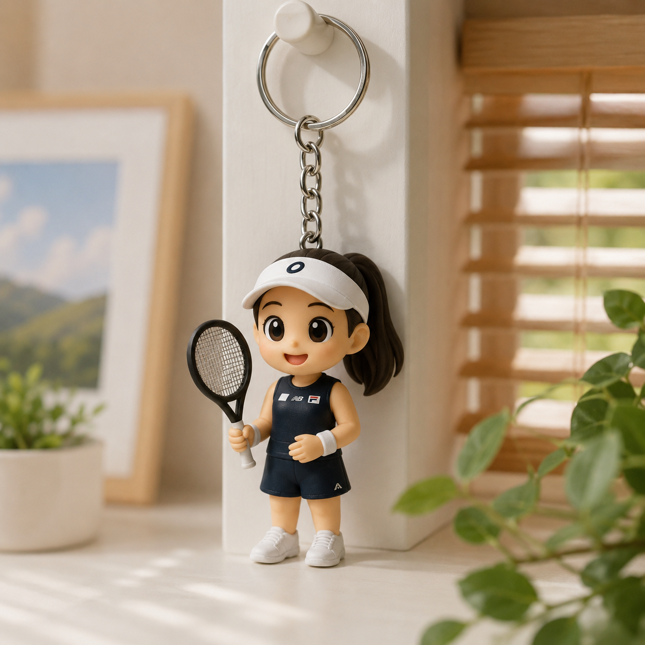 あなたの写真からカスタム カップル 3D キーチェーン フィギュア パーソナライズされたミニ置物 恋人へのギフト カスタマイズされた記念日のためのユニークなギフト - 