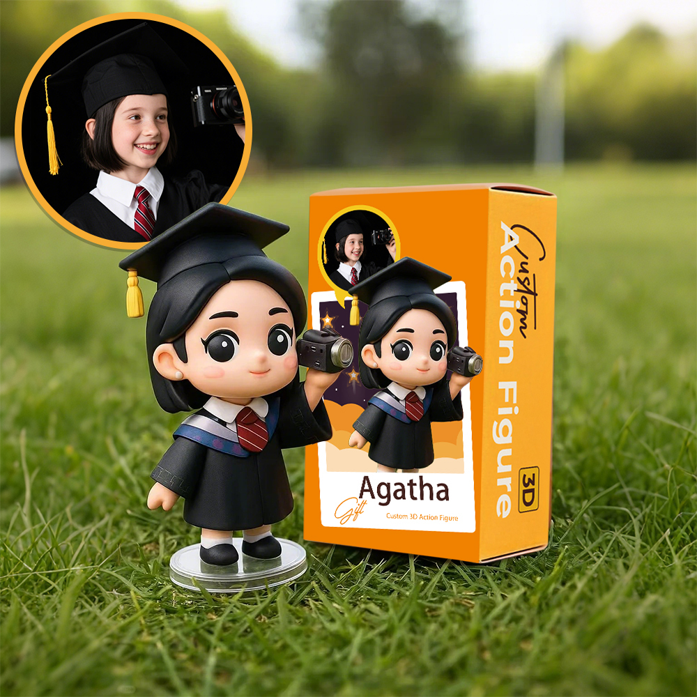 3D Printed Graduation Figure Class of 2025 Edition Turn Your Grad Photo into a 3D Keepsake