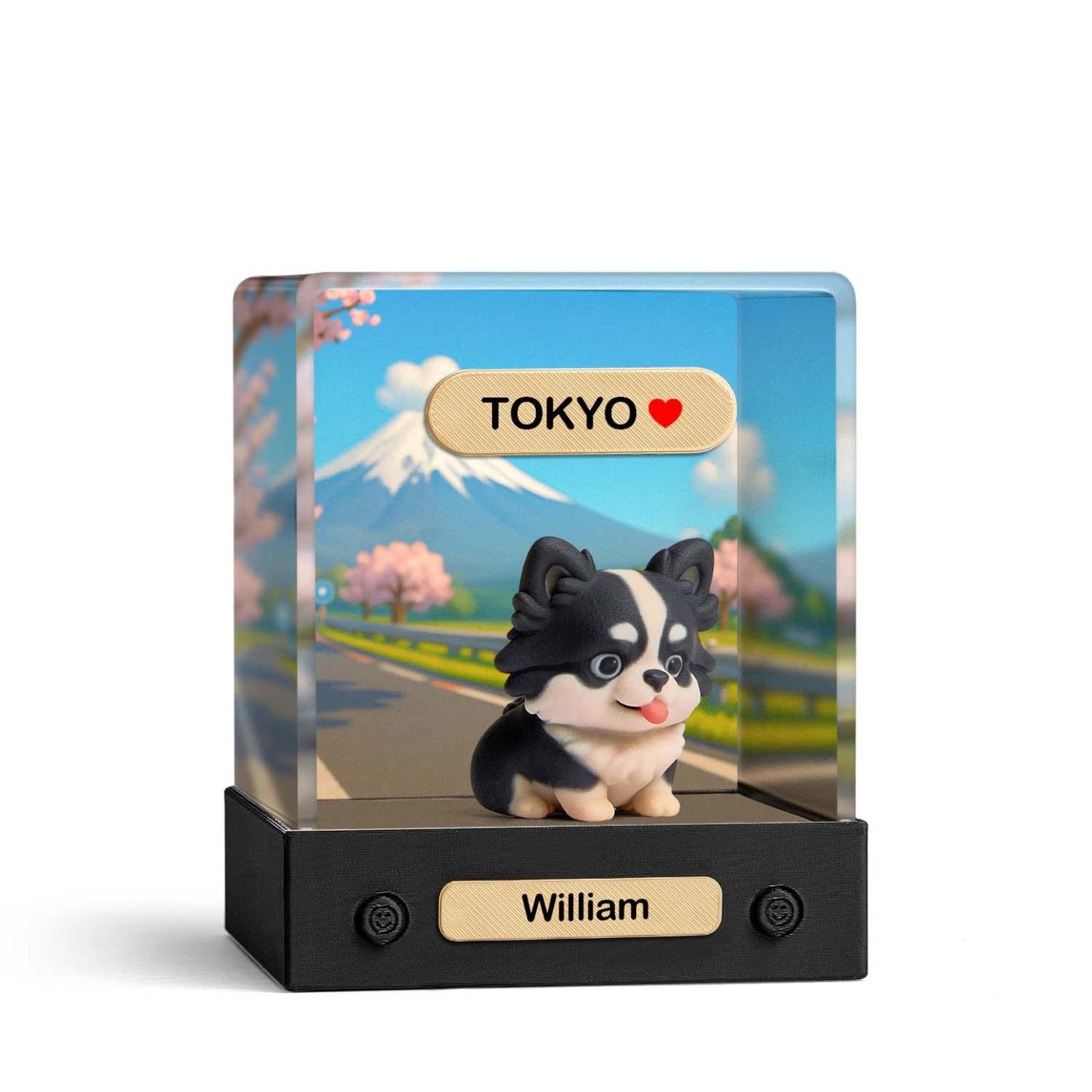Custom 3D Action Figure Acrylic Box Decoration From Your Photo Personalized Background Toy Figure Custom Action Figure Gifts For Him/Her - soufeelus