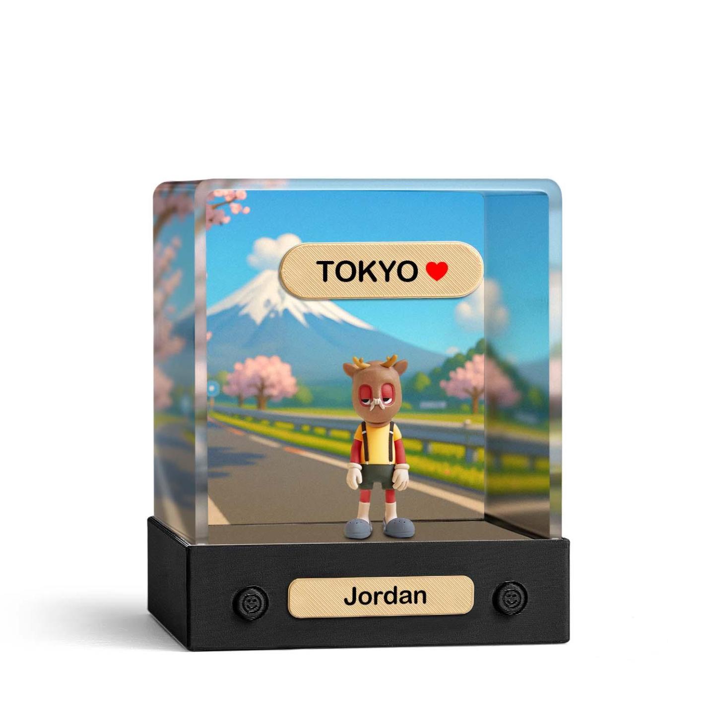 Custom 3D Action Figure Acrylic Box Decoration From Your Photo Personalized Background Toy Figure Custom Action Figure Gifts For Him/Her - soufeelus