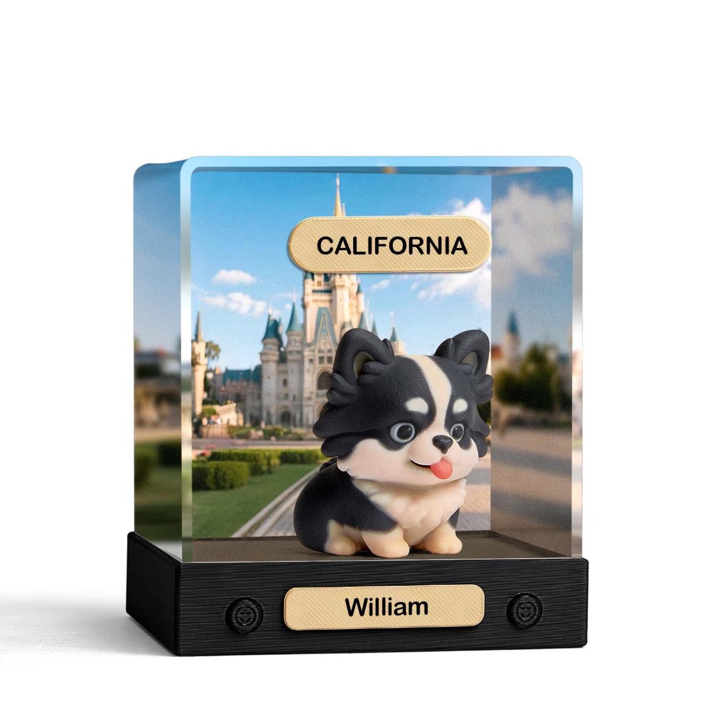 Custom 3D Action Figure Acrylic Box Decoration From Your Photo Personalized Background Toy Figure Custom Action Figure Gifts For Him/Her - soufeelus