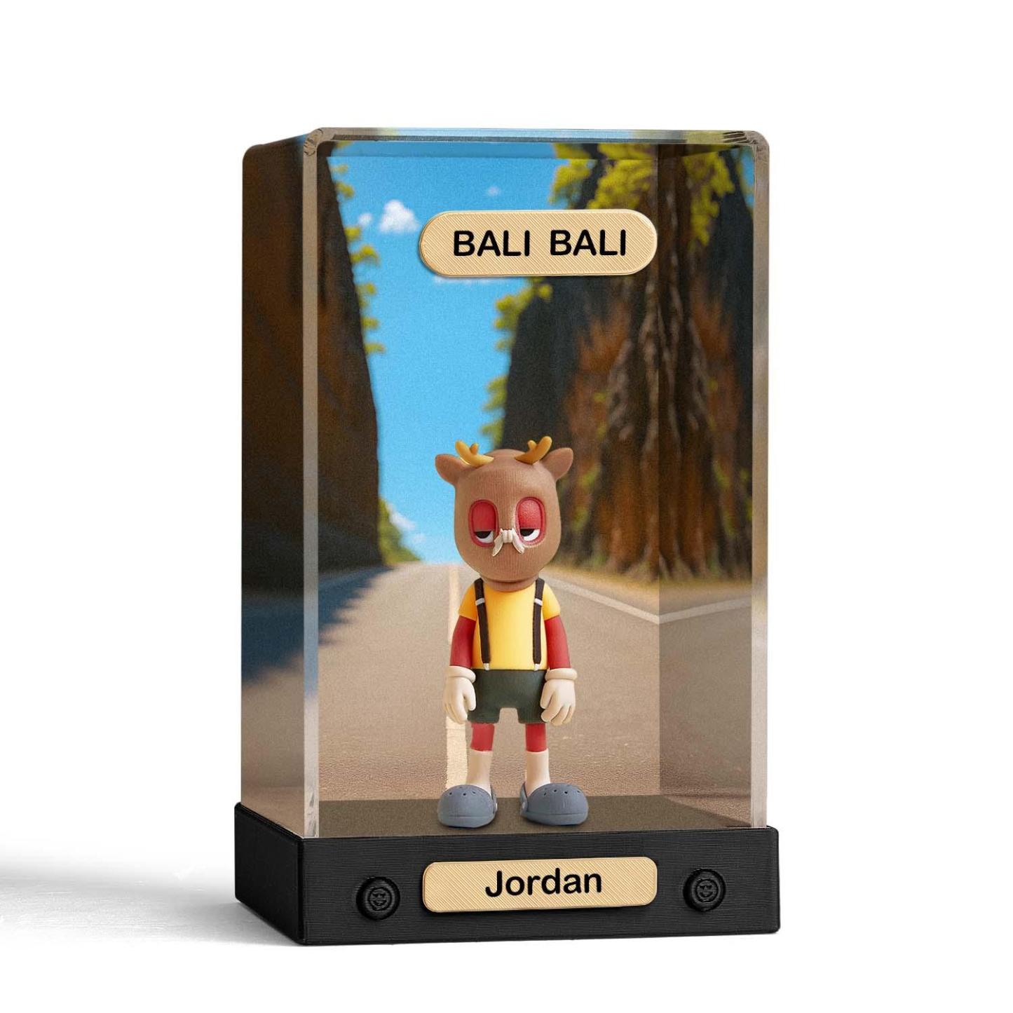 Custom 3D Action Figure Acrylic Box Decoration From Your Photo Personalized Background Toy Figure Custom Action Figure Gifts For Him/Her - soufeelus