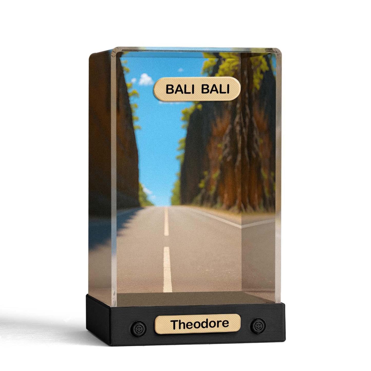 Custom Acrylic Box Decoration From Your Photo Personalized Background and Name - soufeelus