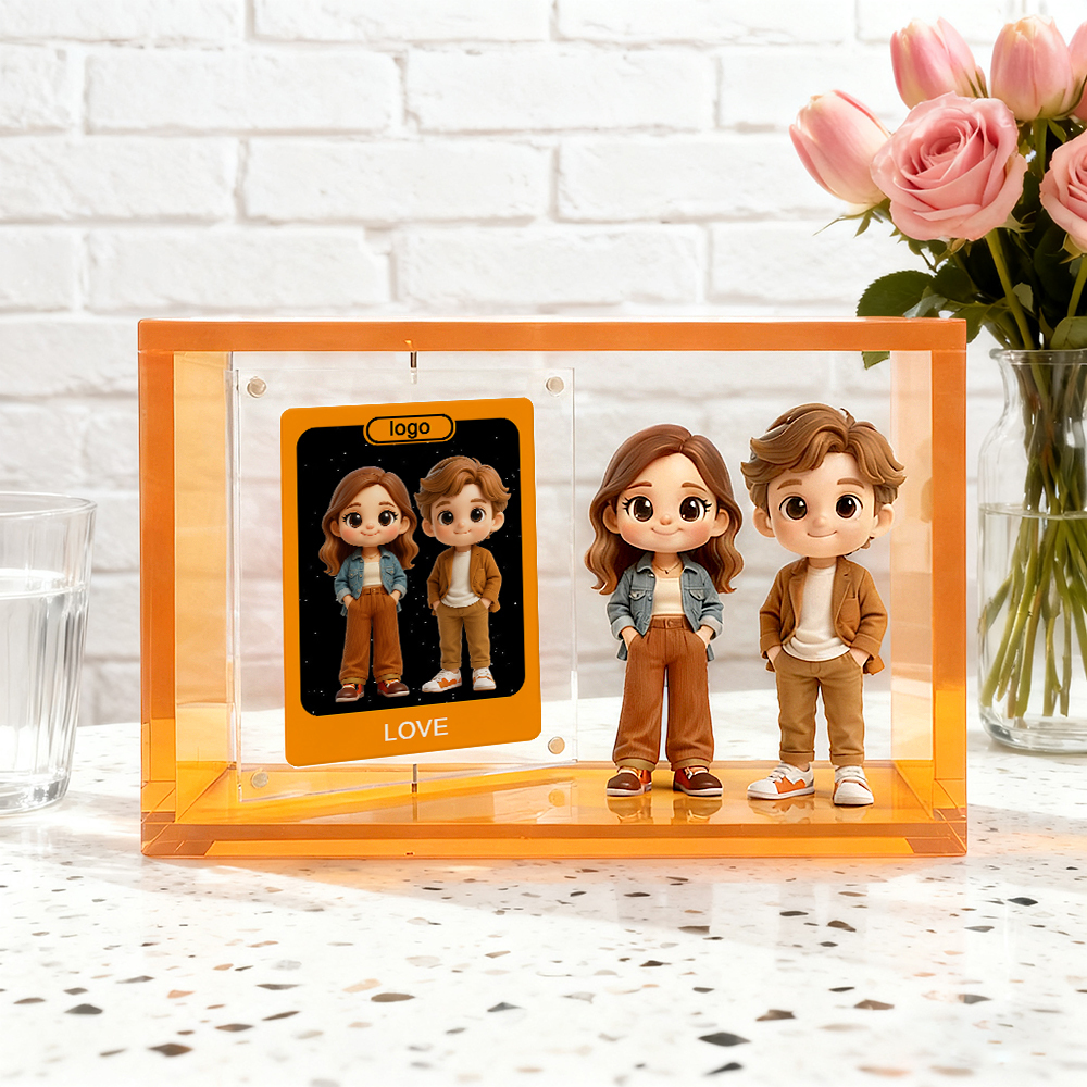 Custom 3D Cartoon Figure With Display Box And Card Personalized Gift Collectible