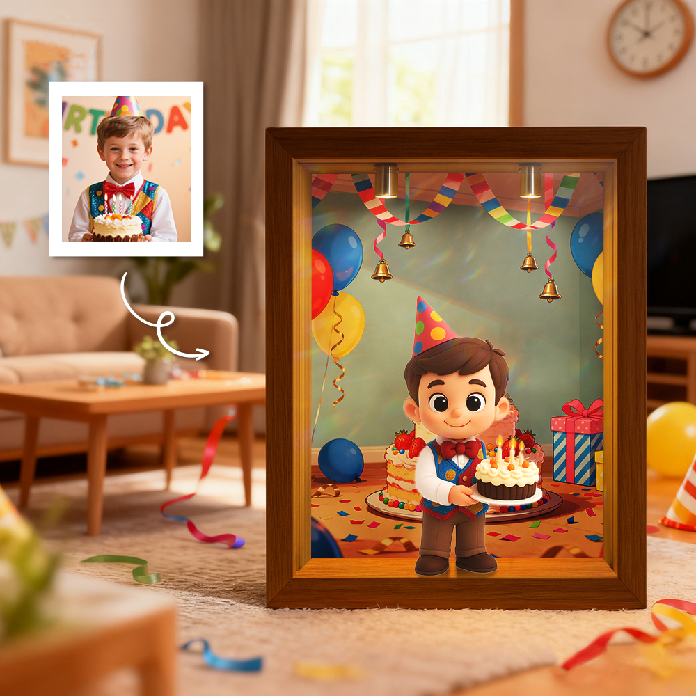 カスタム3dフィギュアジオラマフレームディスプレイケース(スポットライトと防塵設計付き)diyギフト - 