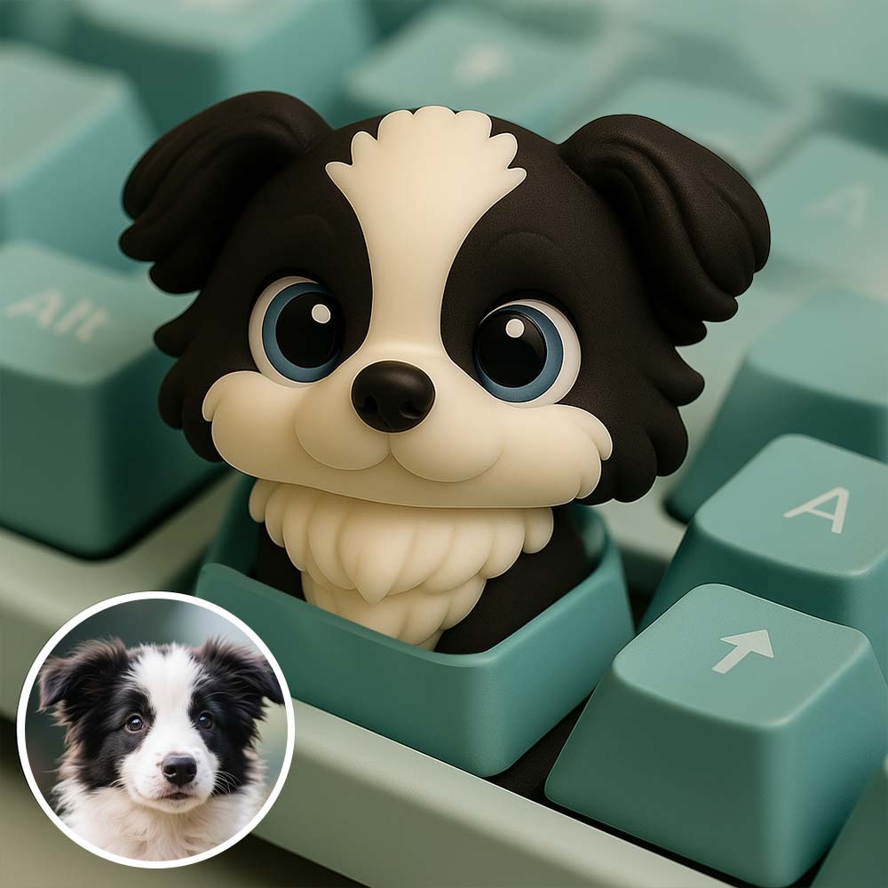 メカニカルキーボード用のカスタム3dカートゥーンキーキャップ.写真からパーソナライズされたミニバストフィギュア.9色のカラーオプション.オフィス,ゲーム,eスポーツ愛好家のためのユニークなキーボードアクセサリー. - 