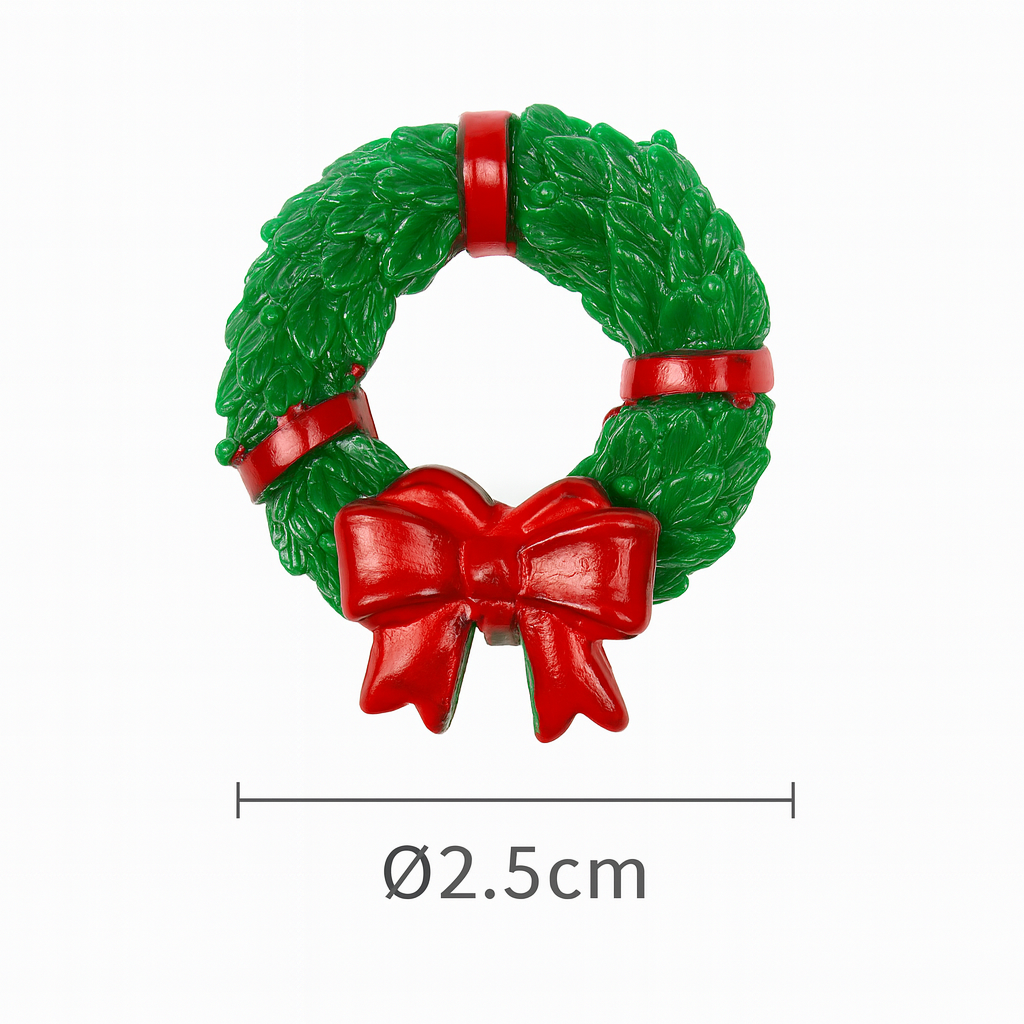 Christmas Wreath - Christmas Miniature Scene Desktop Decor & DIY Craft Kit for Figure