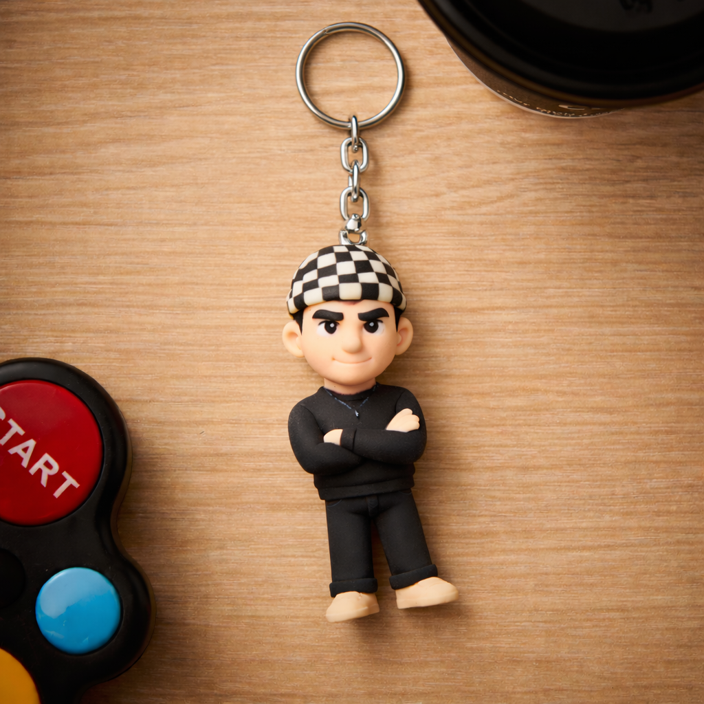 あなたの写真からカスタム3dキーホルダーフィギュアをパーソナライズミニドールギフトアイデア