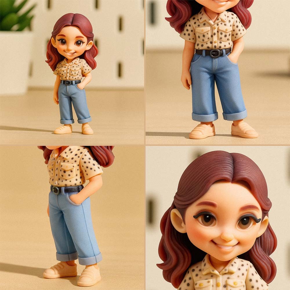 Custom AI 3D Figure Personalized Ultra Detailed Adorable Memorial Gift Idea For Anniversary