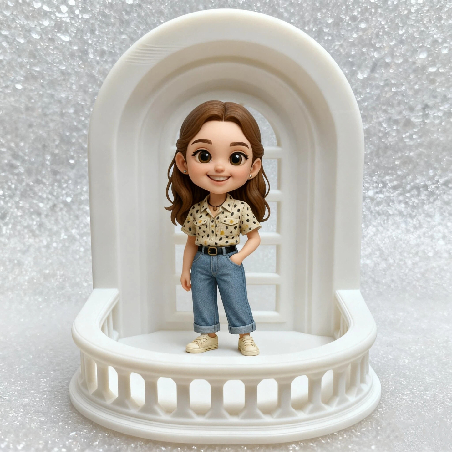 カスタム3dフィギュア冷蔵庫マグネットバルコニースタイルパーソナライズギフト友人家族恋人ホームデコレーション - 
