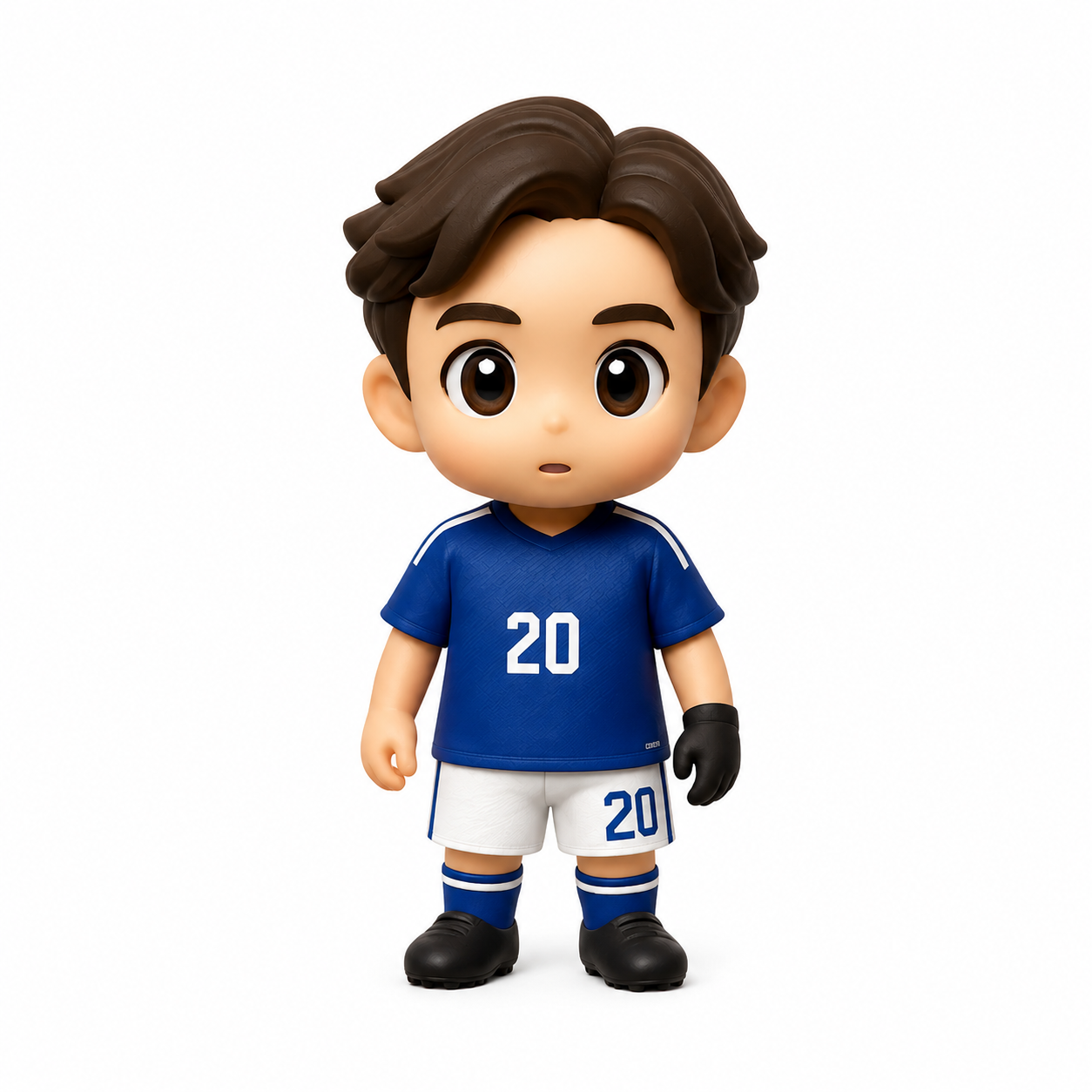 写真からのパーソナライズされたサッカー チーム スタイル 3D フィギュア スポーツ ファン ギフト