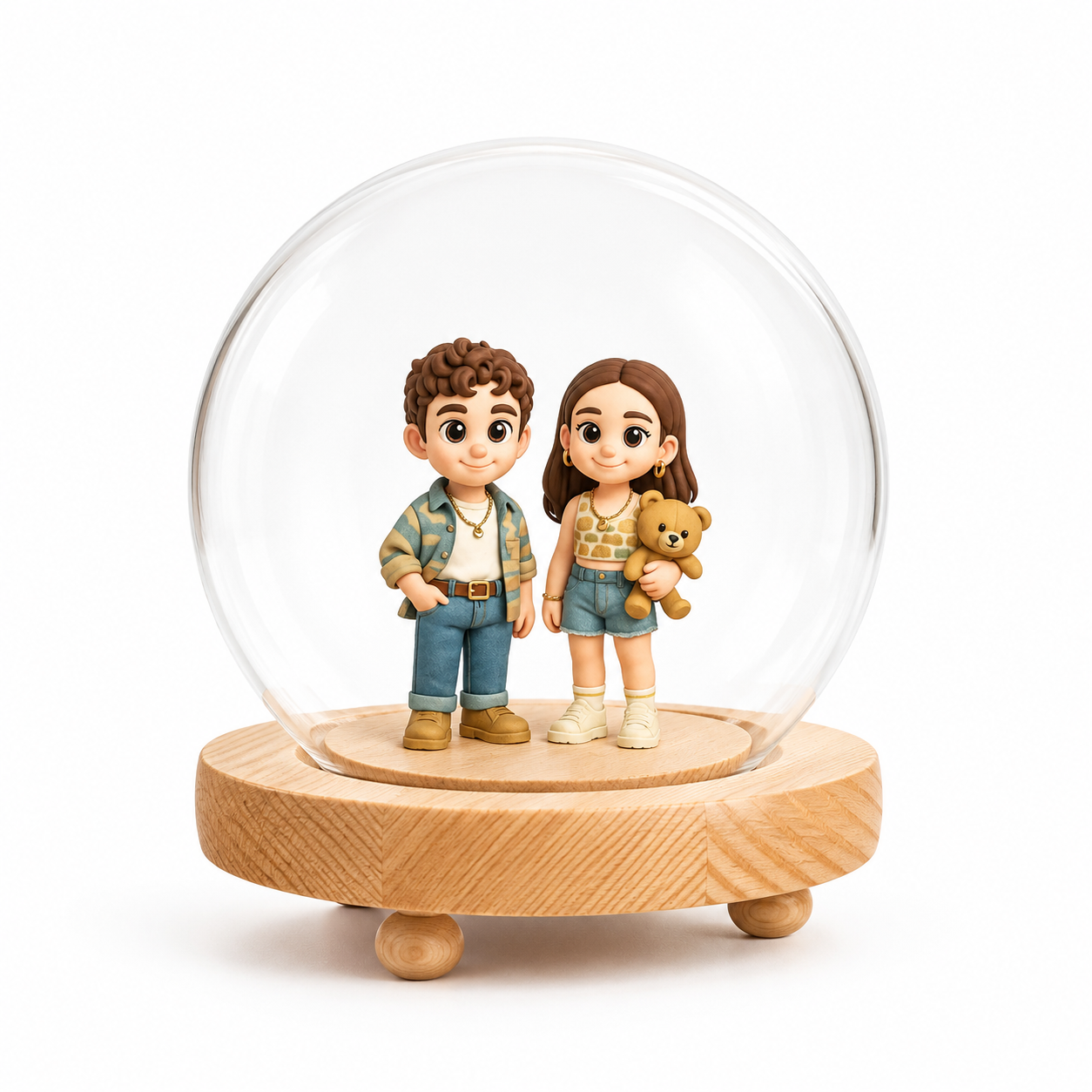写真からのカスタム 3D フィギュアナイトライトパーソナライズされたおもちゃのフィギュアお父さんへのユニークで思い出に残るギフト完璧な父の日のギフト - 