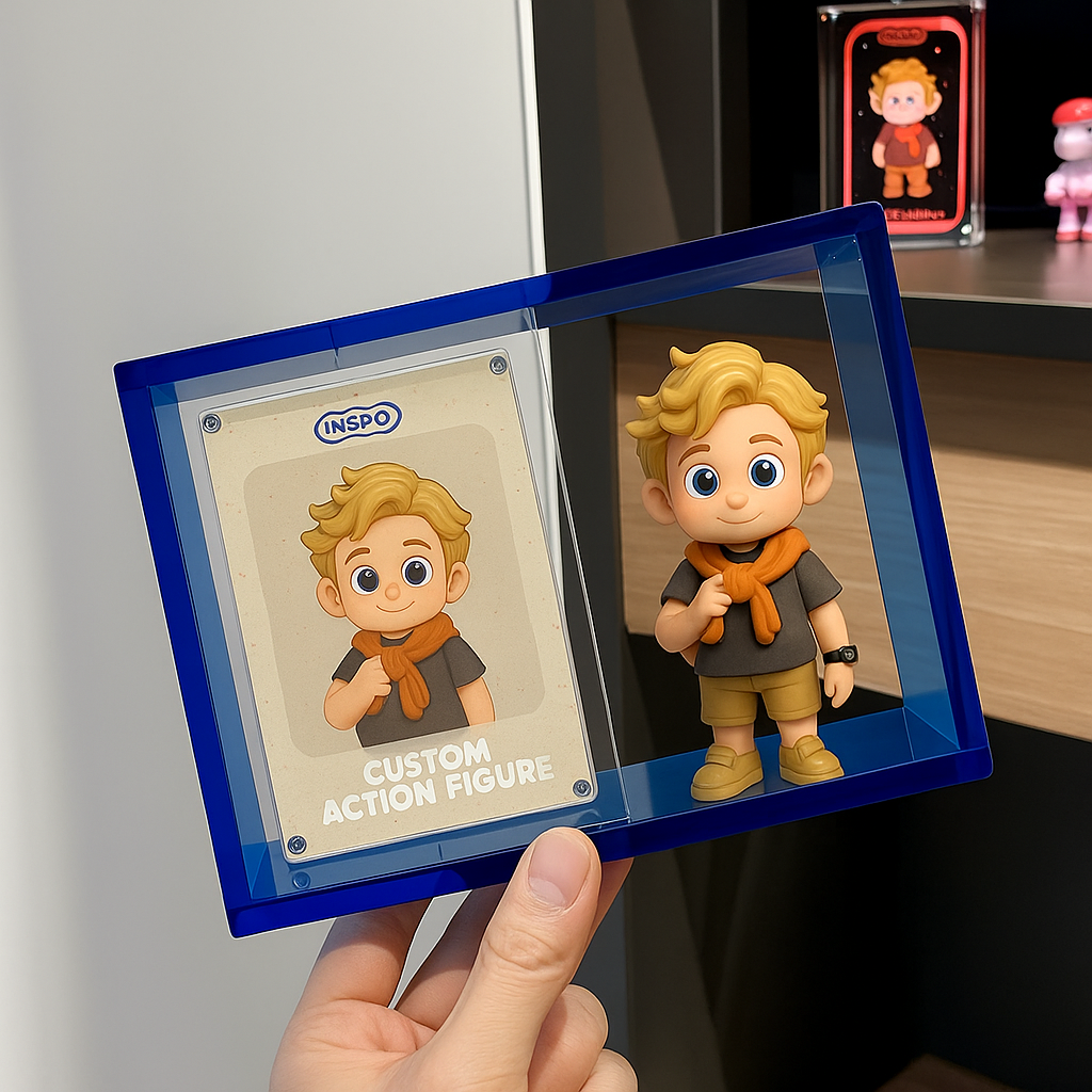 Custom 3D Cartoon Figure With Display Box And Card Personalized Gift Collectible