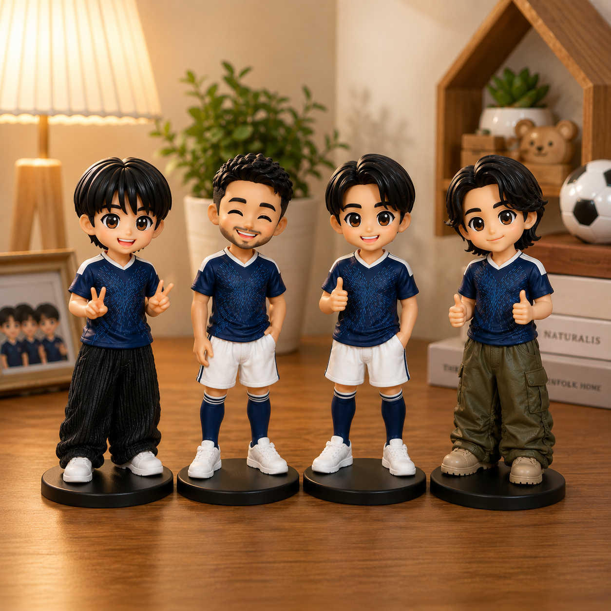 写真からサッカーフィギュアを作成 – 男性、男の子、チーム向けのパーソナライズされた3Dサッカーキャラクターギフト