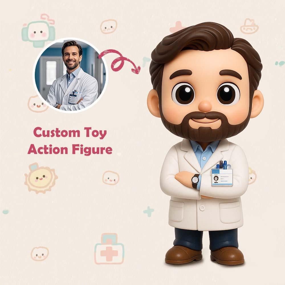 Custom Doctors 3D Action Figure from Photo Unique & Thoughtful Gift for Doctors