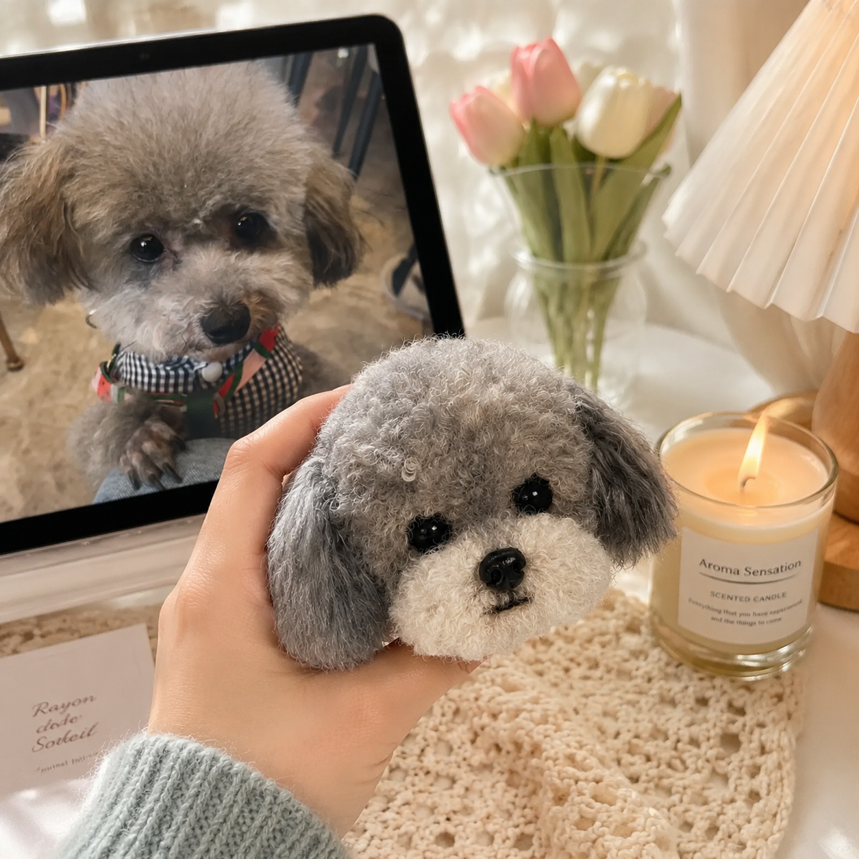 カスタムペット写真ぬいぐるみキーチェーンパーソナライズされた犬の顔バッグチャームペット愛好家へのギフト