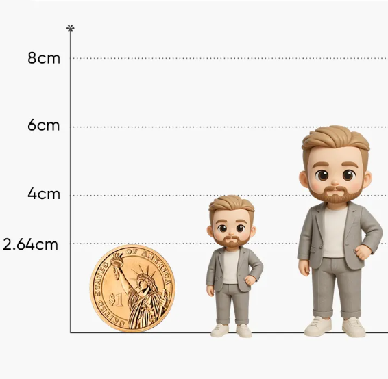 [コピー]パーソナライズされた3dフォトオルゴールカスタムアクションフィギュア内蔵音楽プレーヤー付き彼女または彼へのユニークなギフト - 