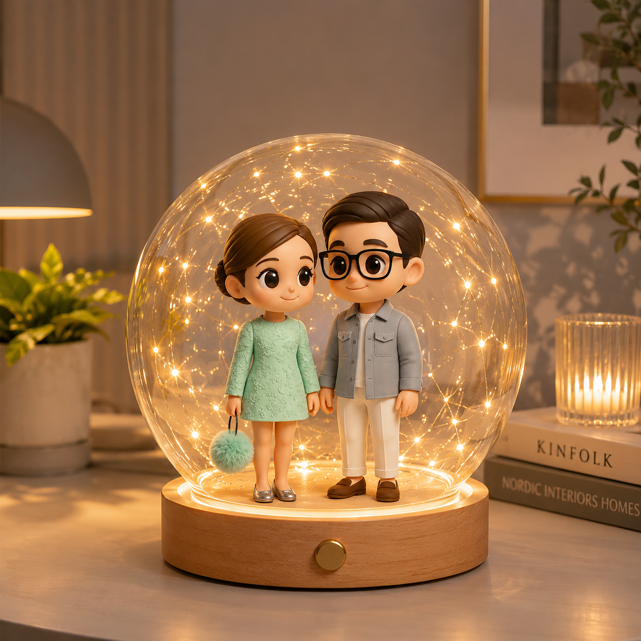 写真からのカスタム 3D フィギュアナイトライトパーソナライズされた 3D フィギュアランプ恋人へのユニークなギフト - 