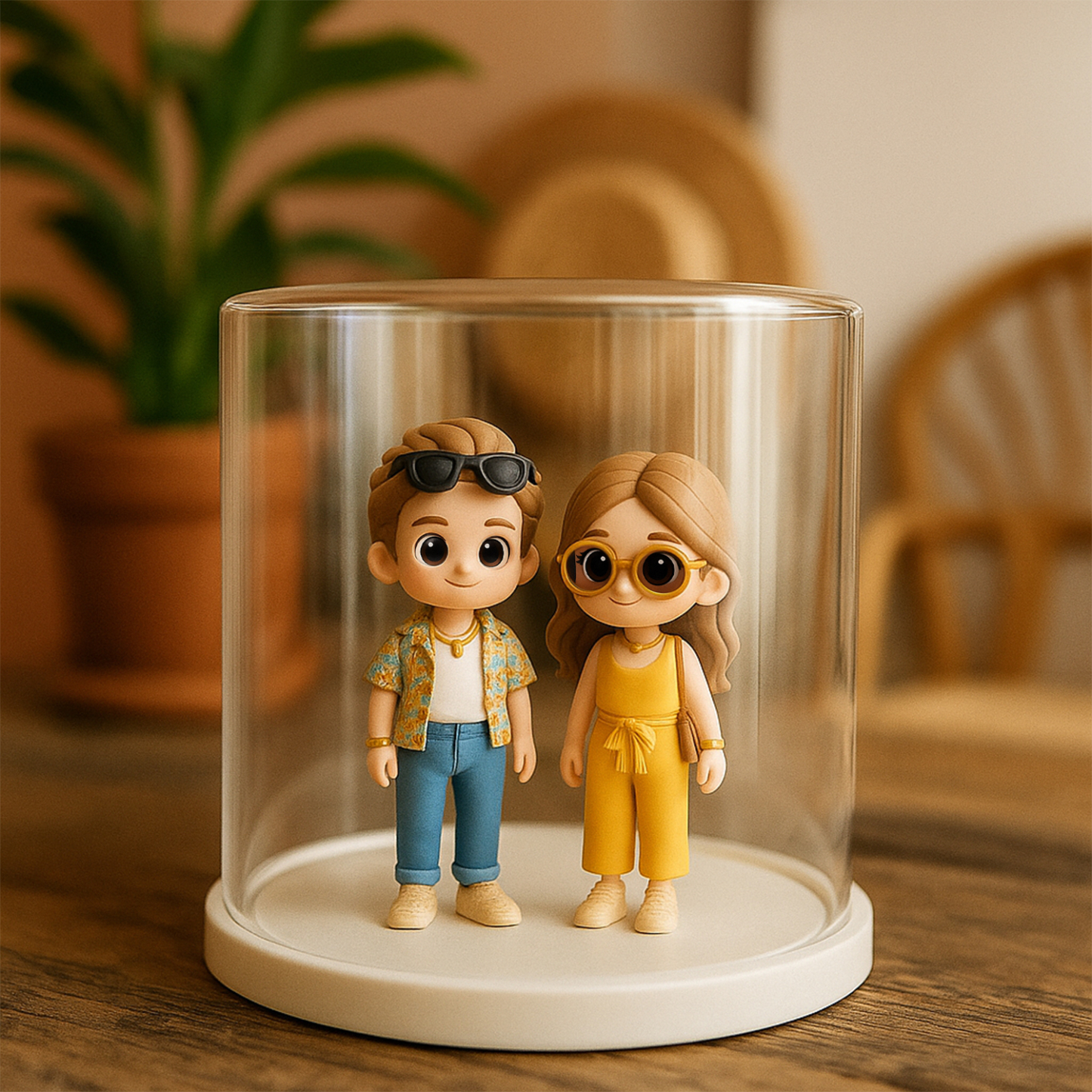 Custom 3D Action Figure Mini You Personalized Present Unique & Memorable Gift for Couple with Storage BOX