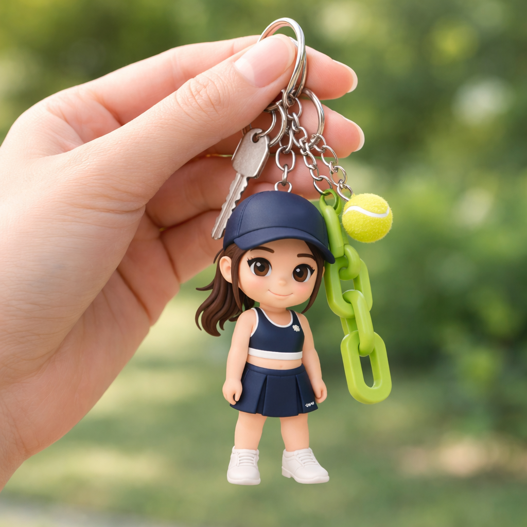 ホーミーズミニフィギュア、キーホルダー３種 写真からカスタマイズできる3dキーホルダー,クリスタルクリスマス