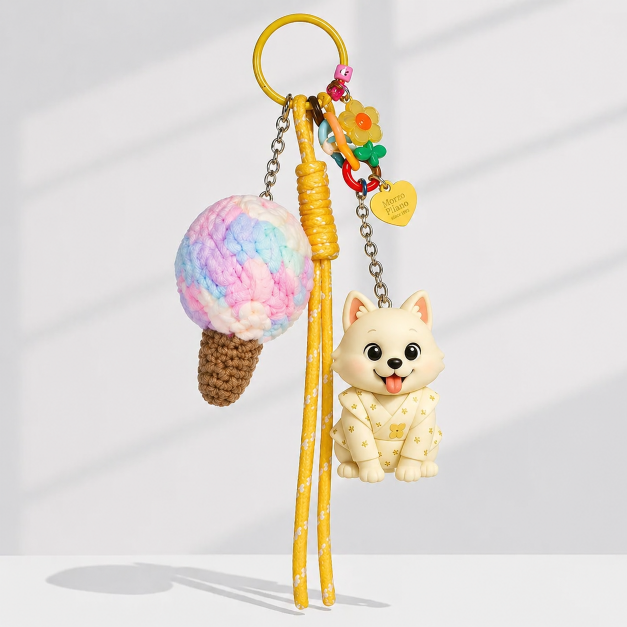 写真からのカスタム 3D キーホルダーフィギュア,カラフルなアイスクリームチャーム付き,パーソナライズされたミニ人形ギフト,彼女へのかわいいギフト,ガールフレンドへのギフト - 