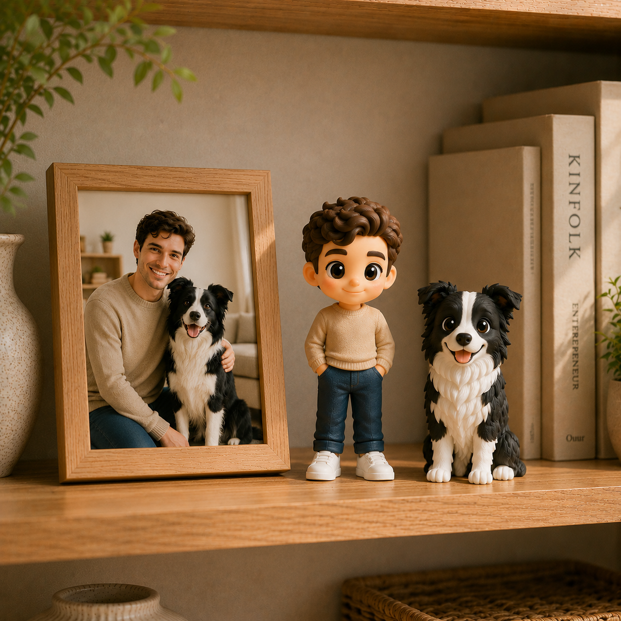 写真からのカスタム 3D フィギュア棚,机,室内装飾用のパーソナライズされた置物,ユニークなギフトに最適 - 