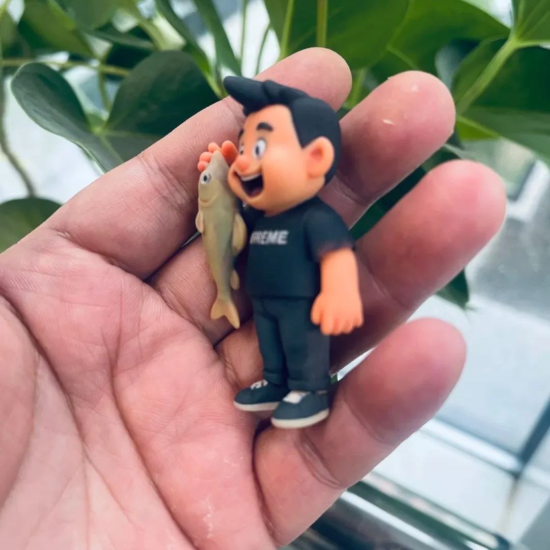 Aiフォト3dプリントによるカスタムアクションフィギュアパーソナライズキャラクターフィギュア彼女への誕生日プレゼント -