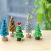 クリスマスミニチュアシーンデスクトップデコレーション＆フィギュア用diyクラフトキット