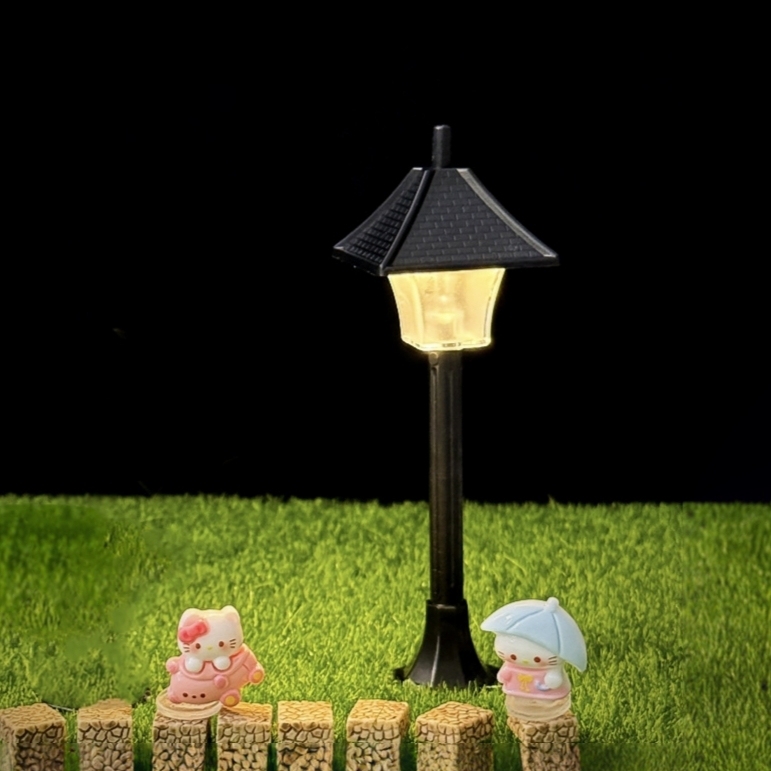 Mini Street Lamp Night Light Diorama Lighting DIY Toy Decor​ for Your Figure